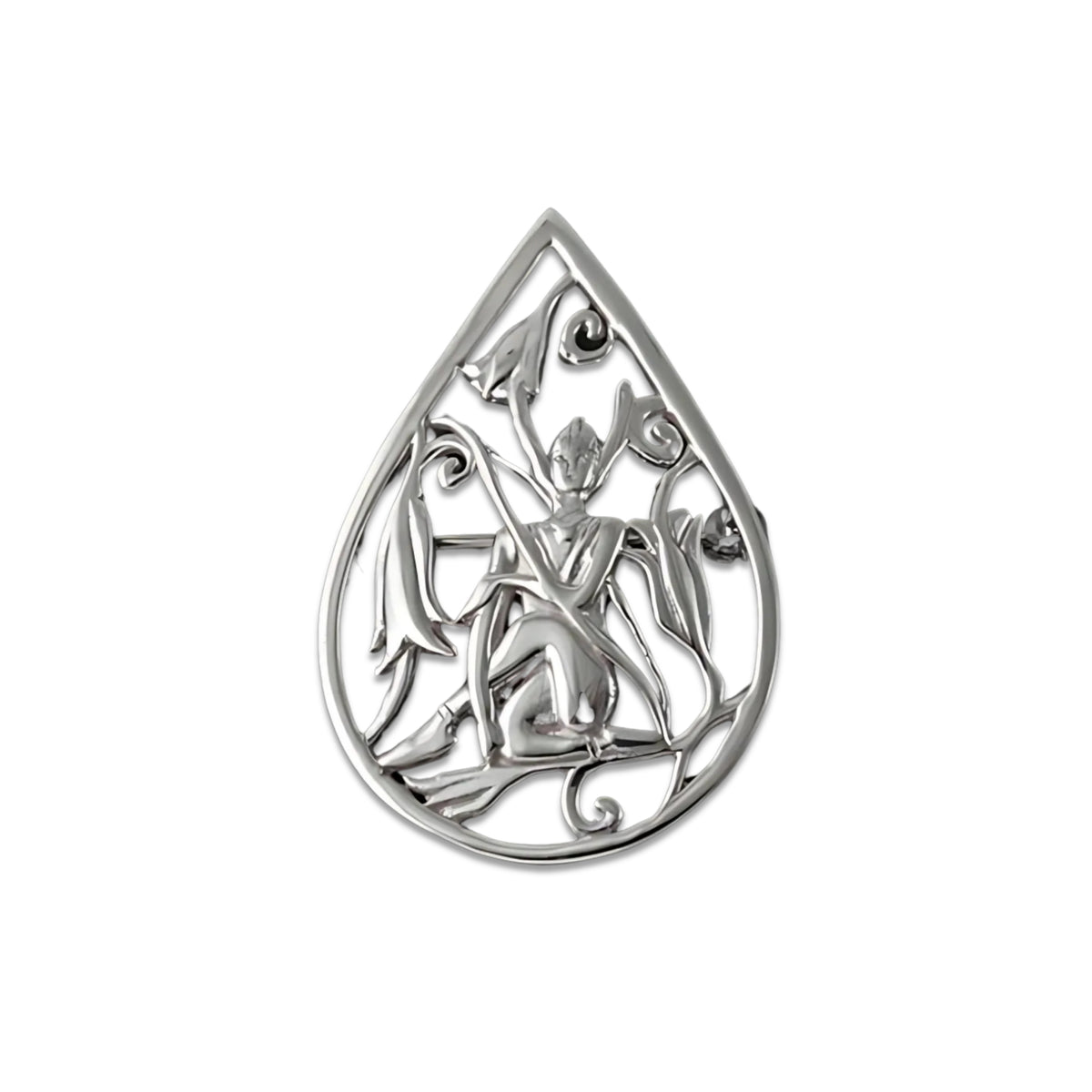 Freija Silver Or 9ct Yellow Gold Brooch - FRB01 Shetland