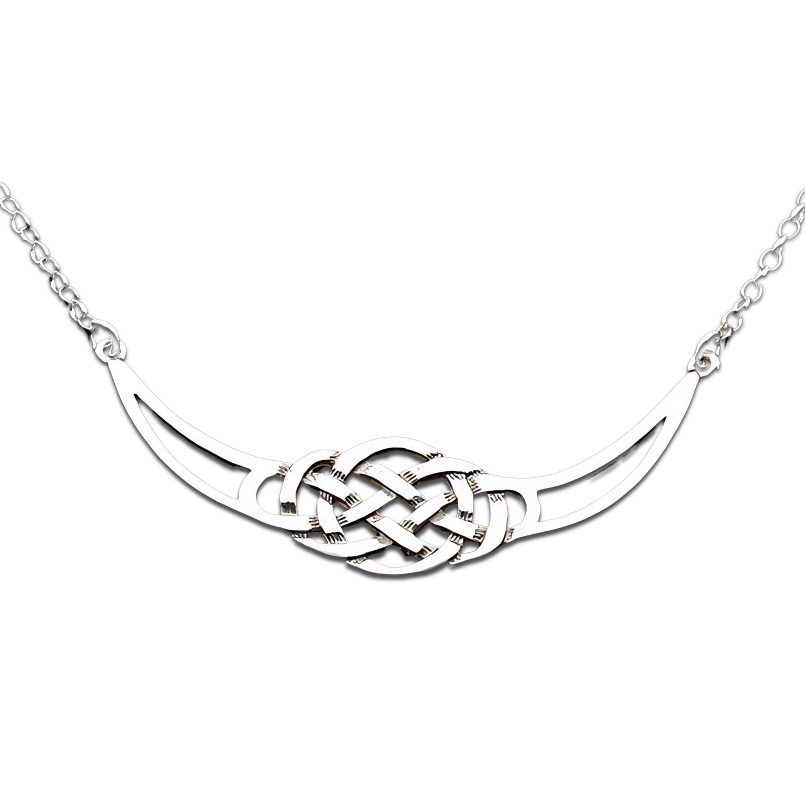 Sterling Silver or Gold Celtic Necklace - P471 Shetland