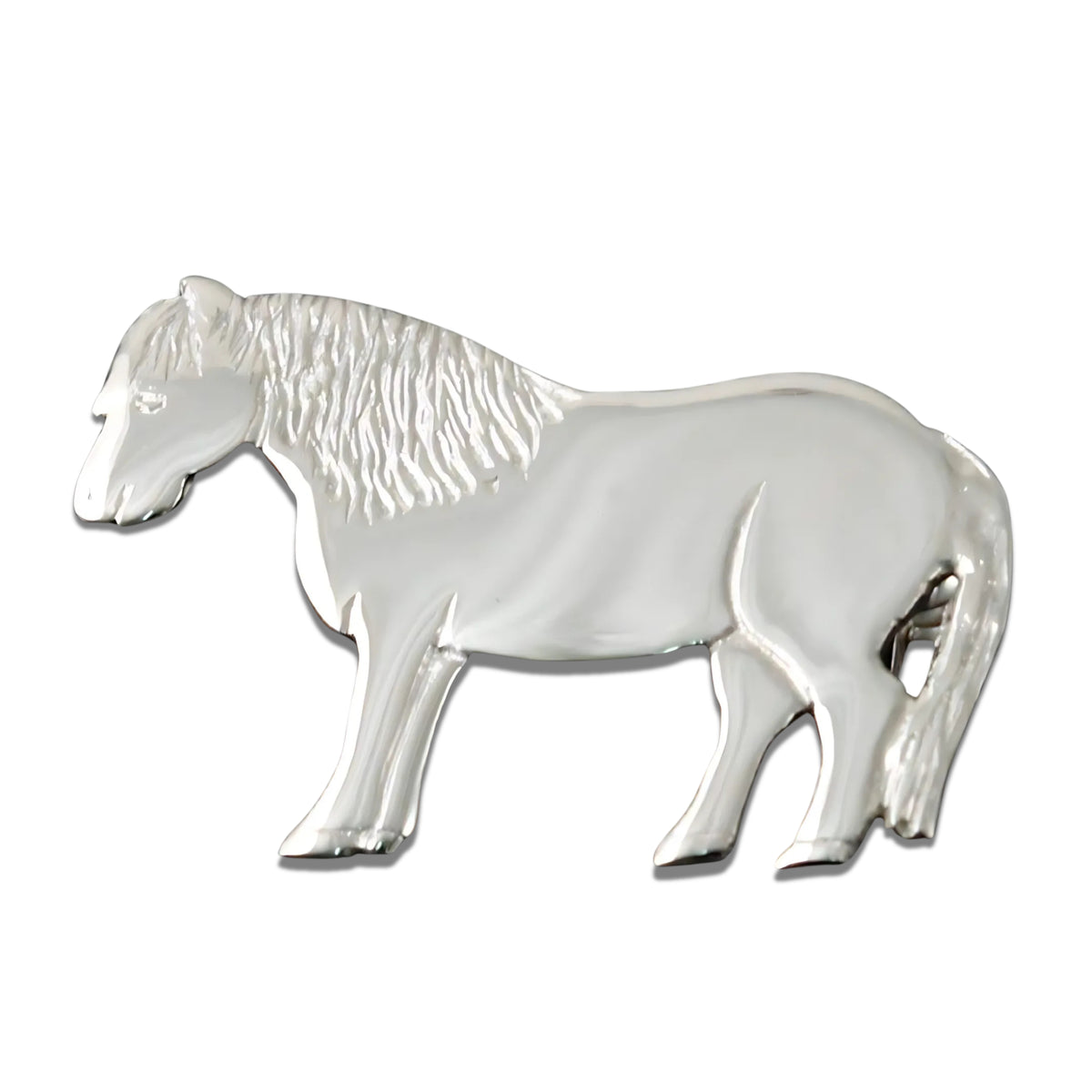 Sterling Silver Or Gold Pony Brooch - B14 Shetland