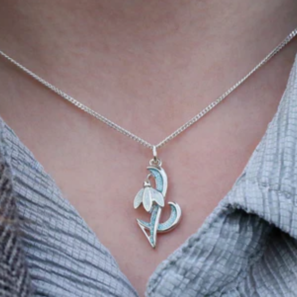 Sheila Fleet EP0226 Snowdrop Pendant | Orkney Spring