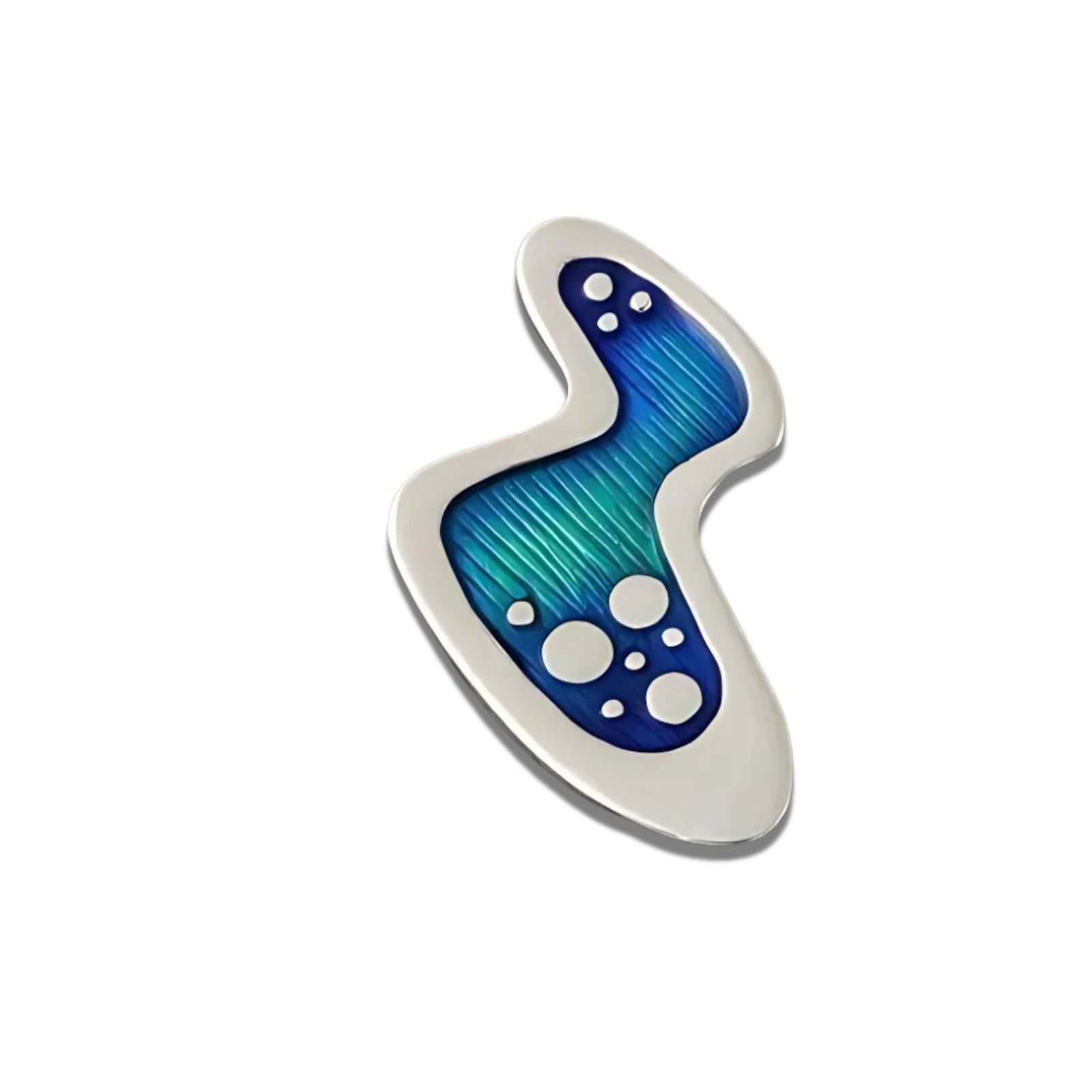 Silver And Enamel Bubble Brooch - SSB55- Shetland