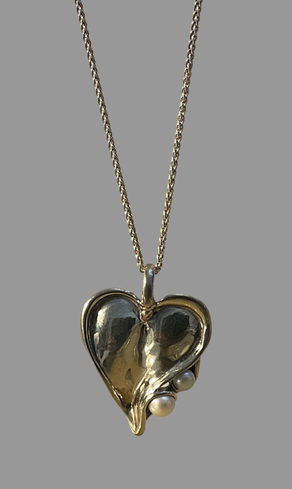 Sterling Silver & Pearl Pendant -H352