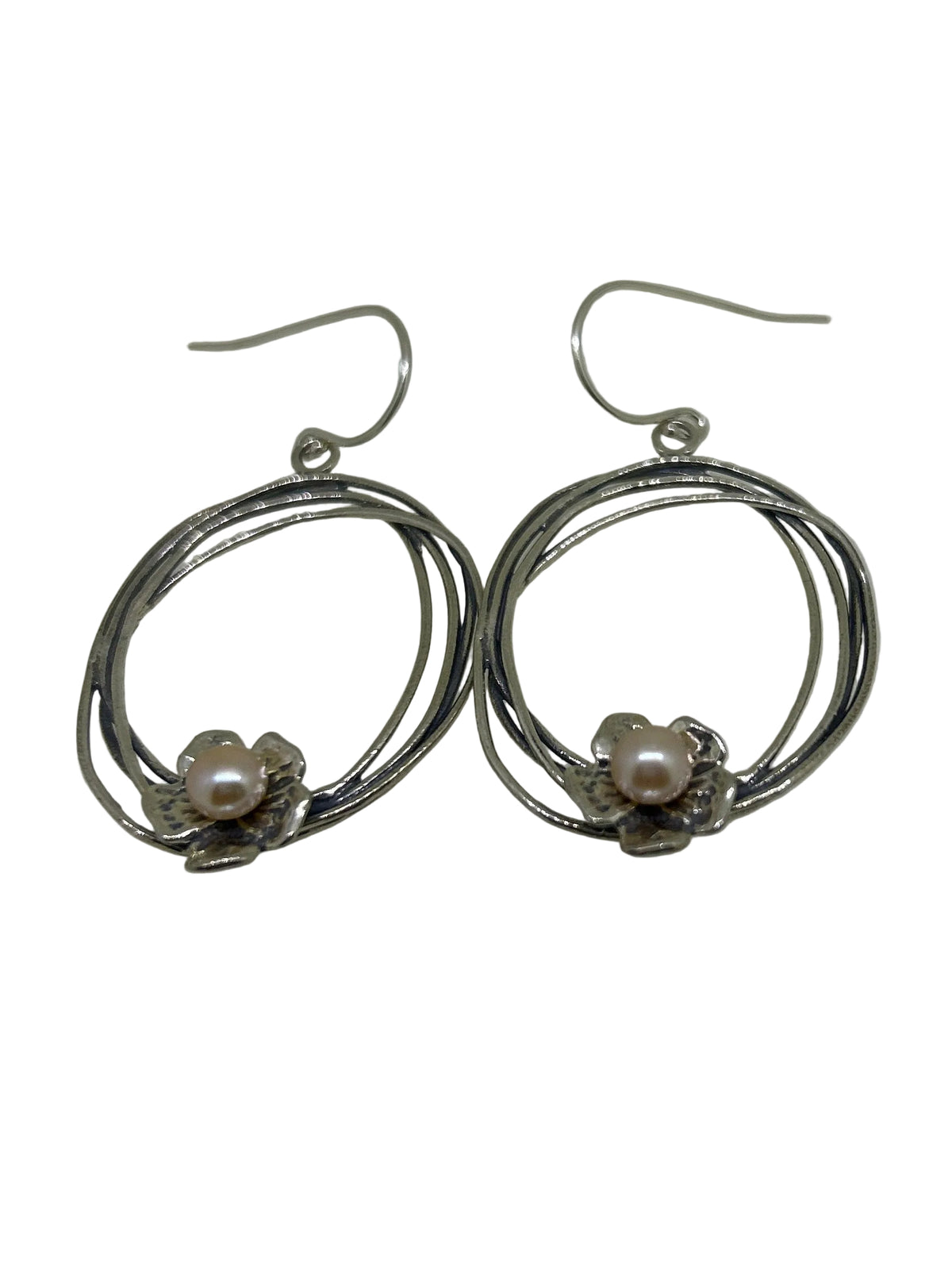 Sterling Silver And Pearl Earrings - E6727