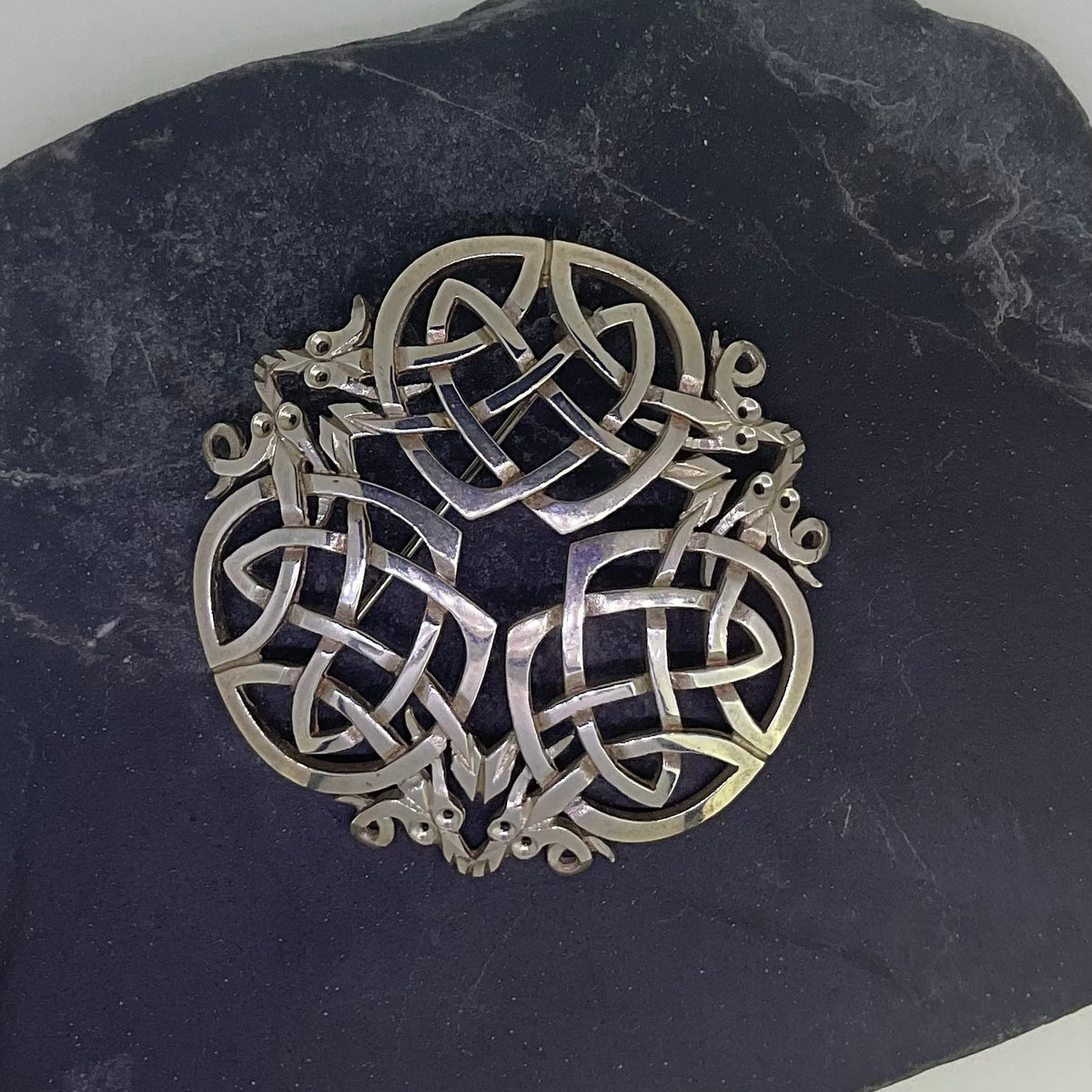 Silver Celtic Brooch - Z1