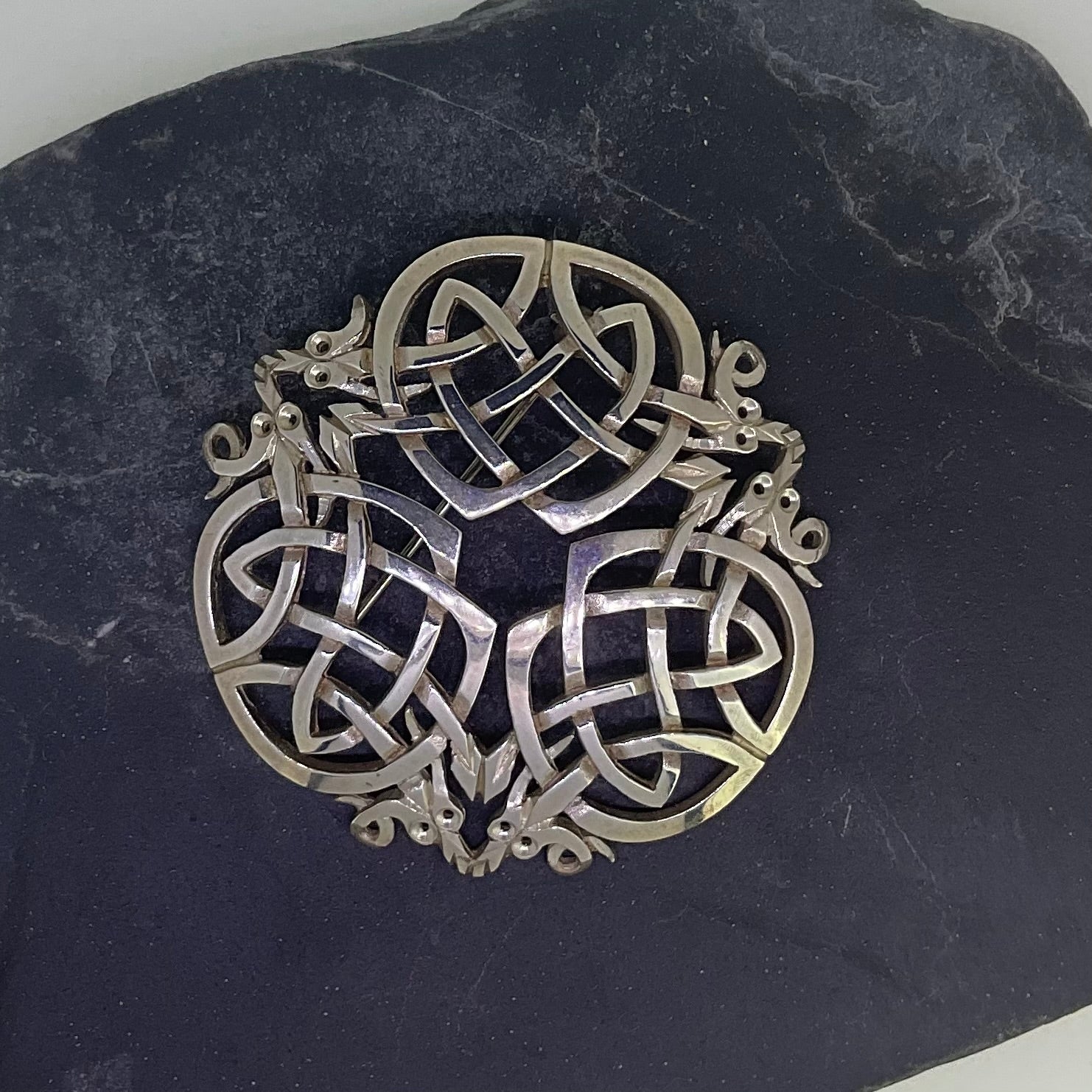 Silver Celtic Brooch - Z1