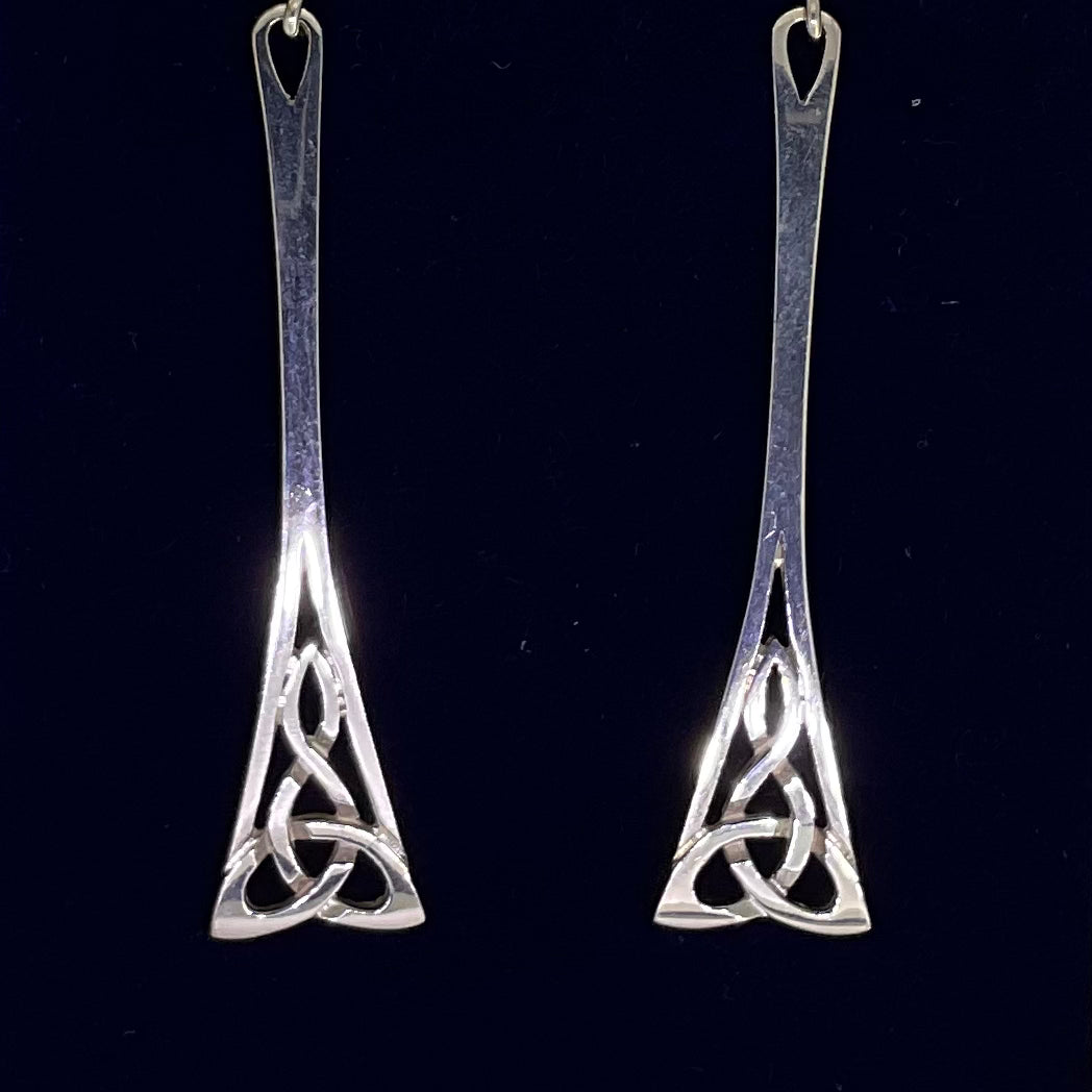 Silver Celtic Earrings - C34