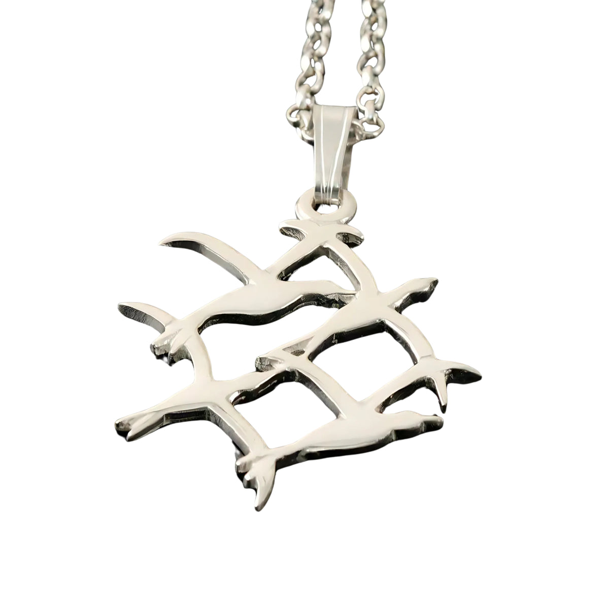 Sterling Silver Or Gold Arctic Terns Pendant - P4- Shetland