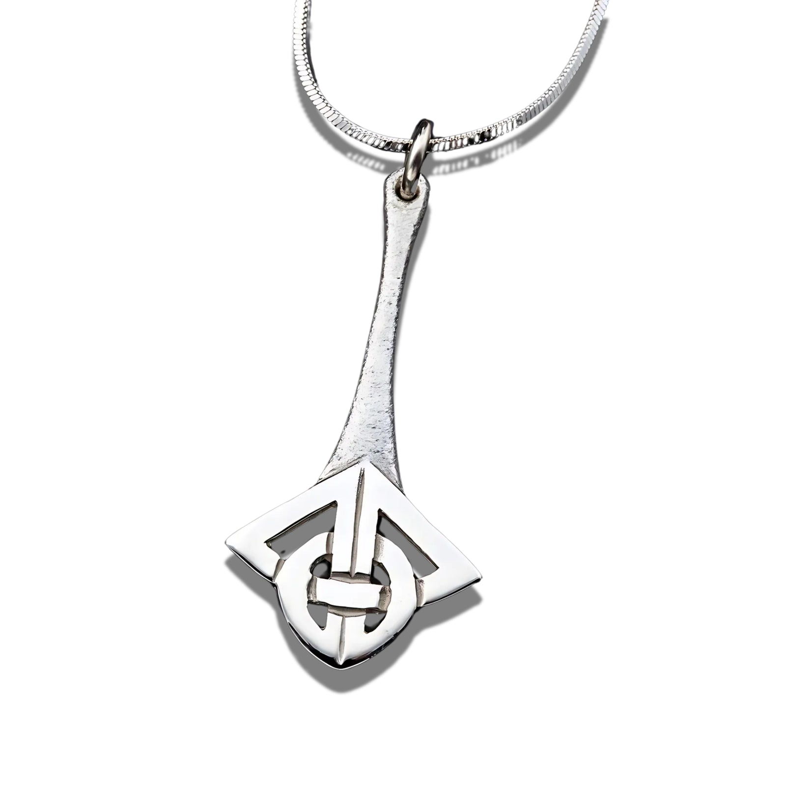 Sterling Silver Or Gold Celtic Pendant - P425 Shetland