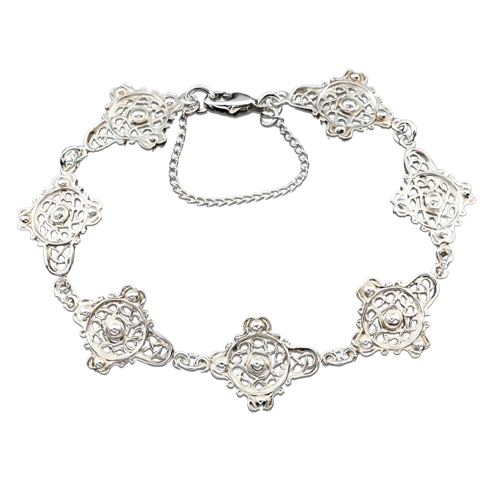 Silver Or Gold St Ninians Isle Celtic Treasure Bracelet - BR533- Shetland