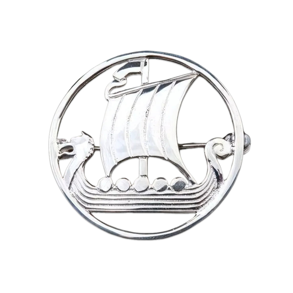 Sterling Silver or Gold Viking Brooch - B15 Shetland