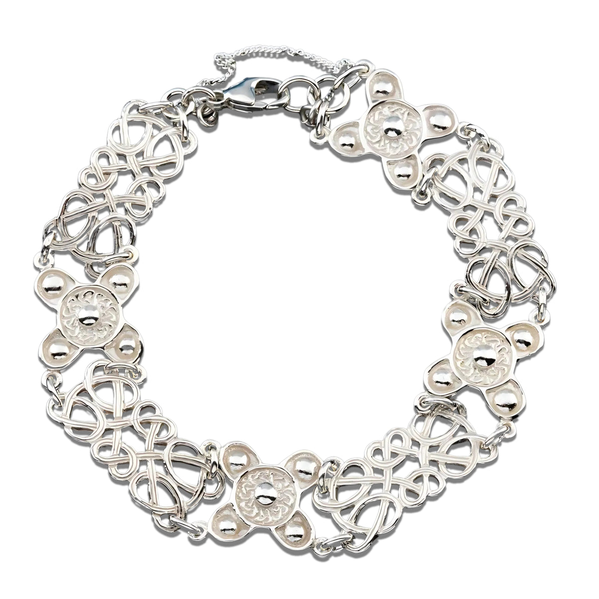 Silver Or Gold St Ninians Isle Celtic Bracelet - BR522- Shetland