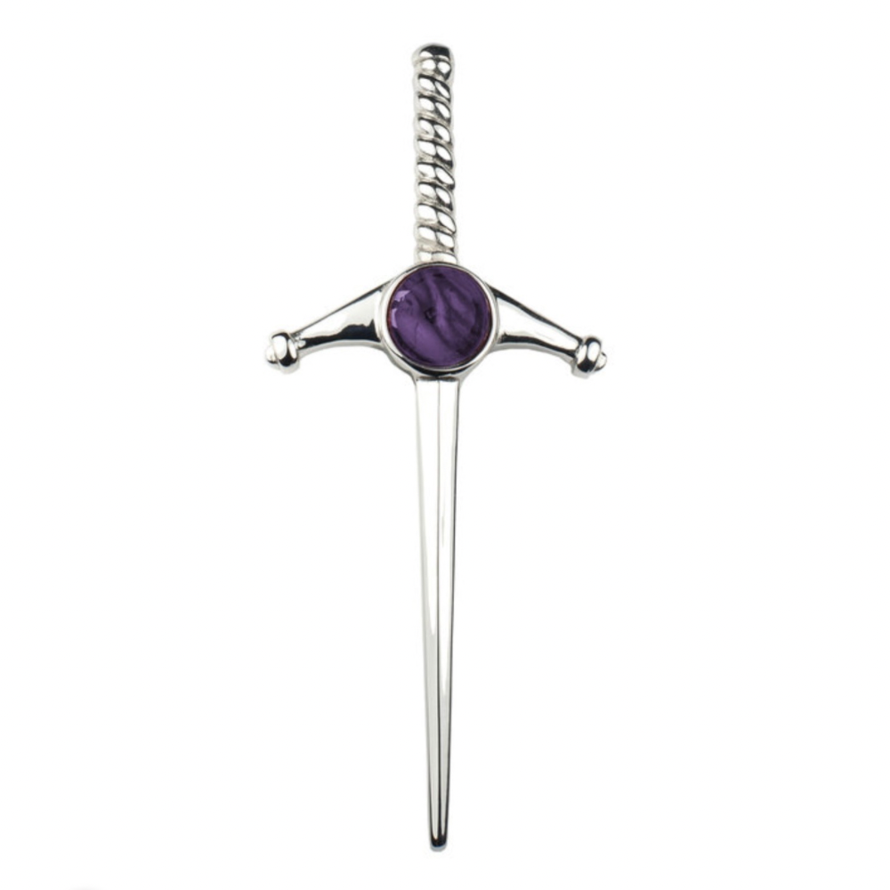 Heather Pewter Kilt Pin  - kp11h