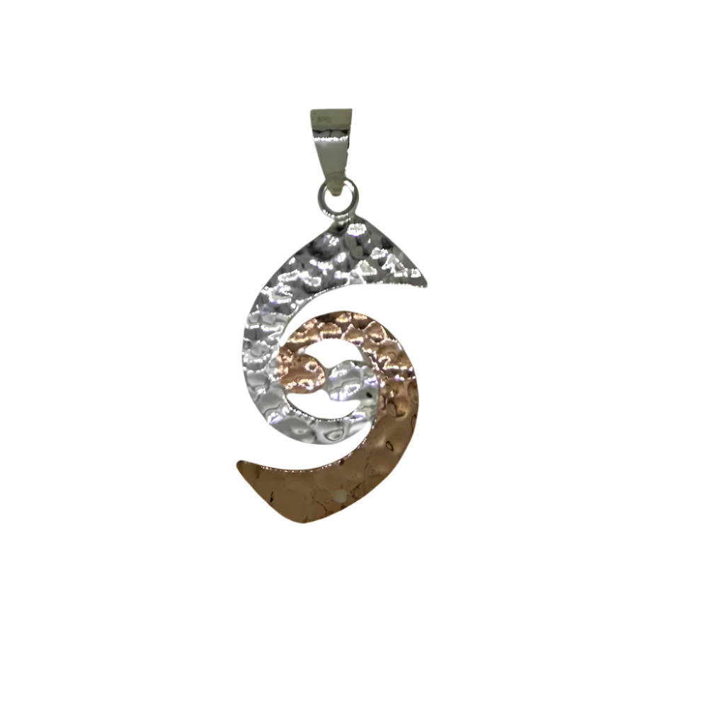 Silver & Copper Pendant P0496 Tianguis Jackson