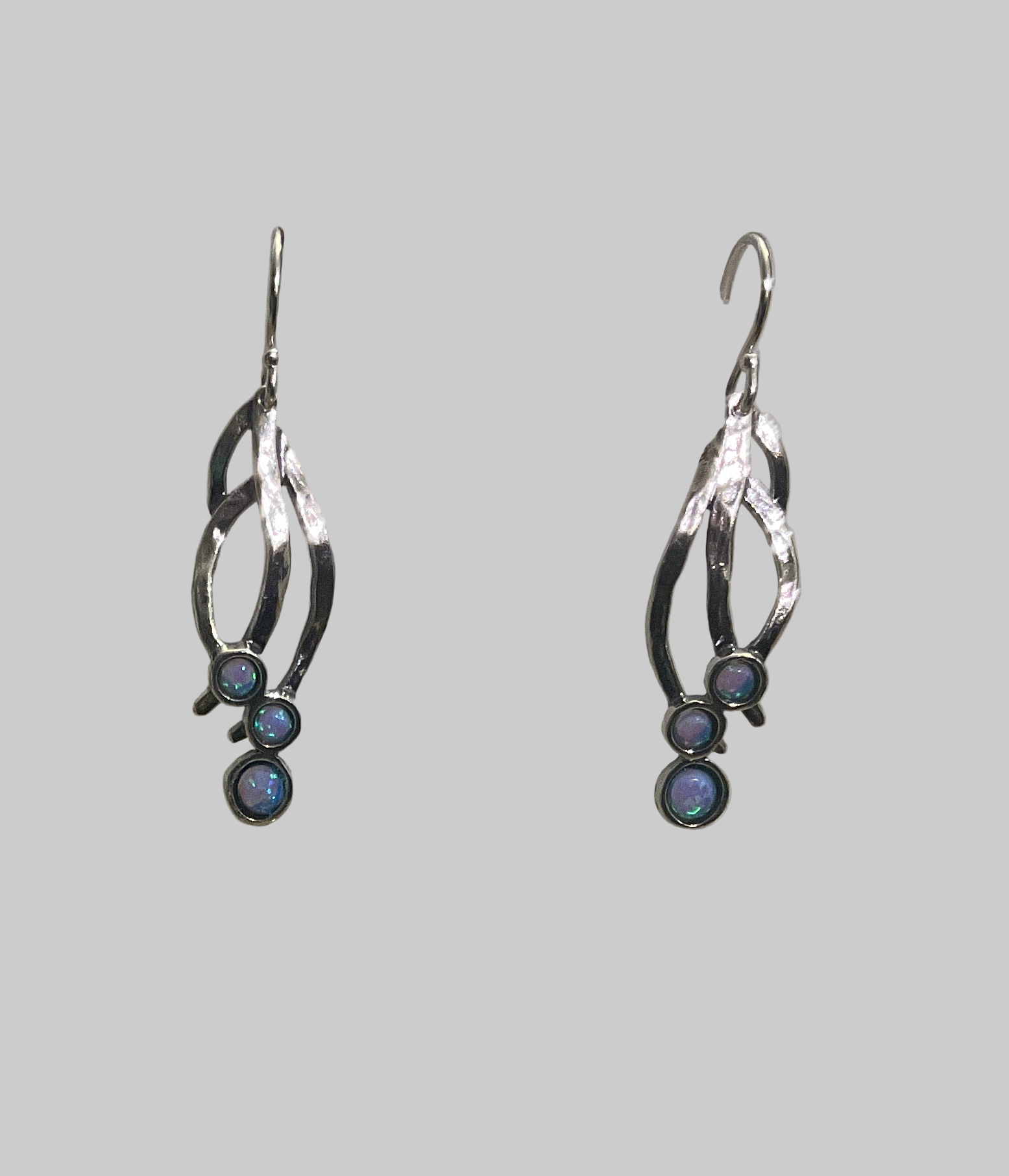 Sterling Silver & opaline Earrings Hagit Gorali