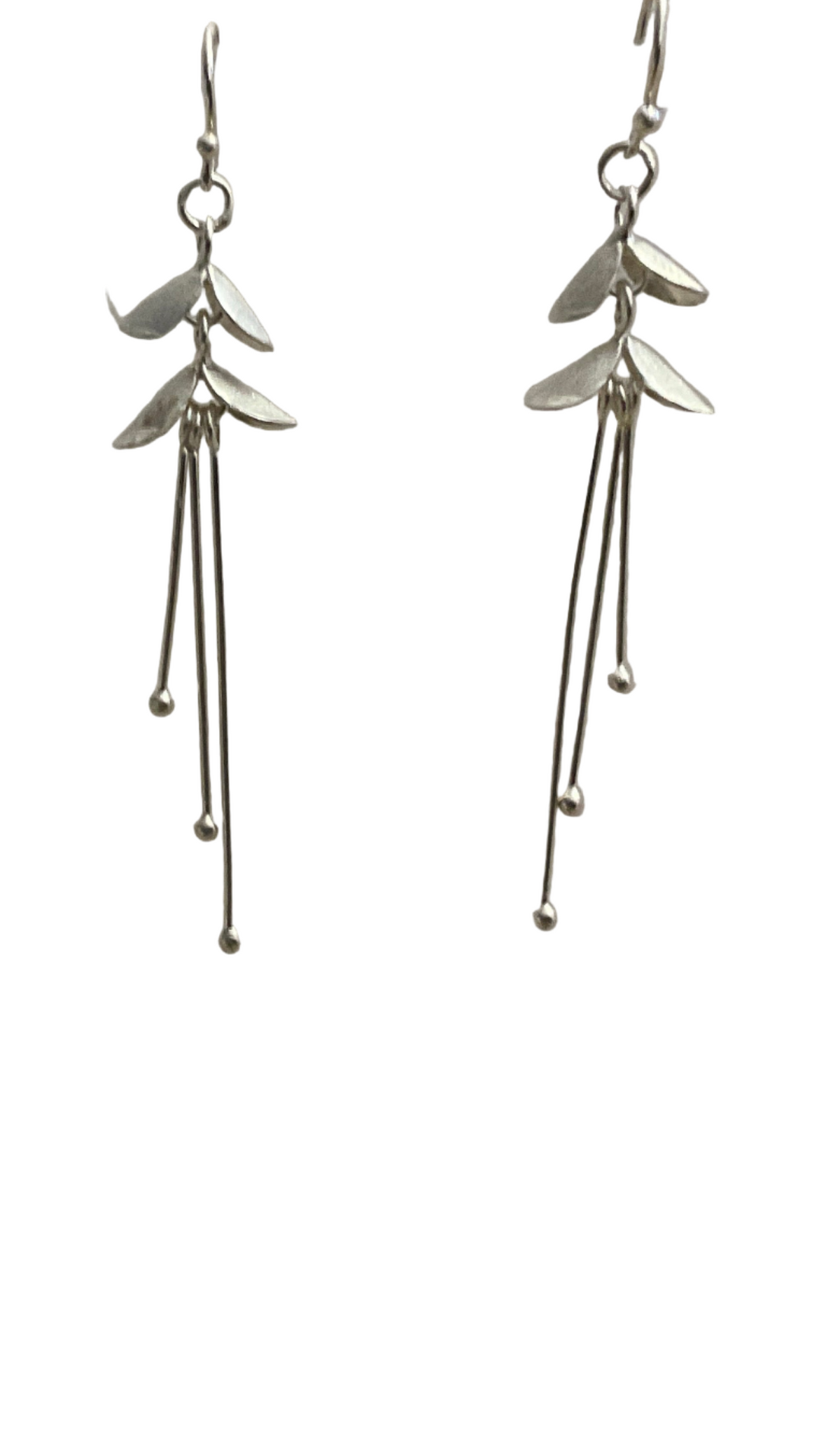 Organic flower drop earrings E10S Annabel