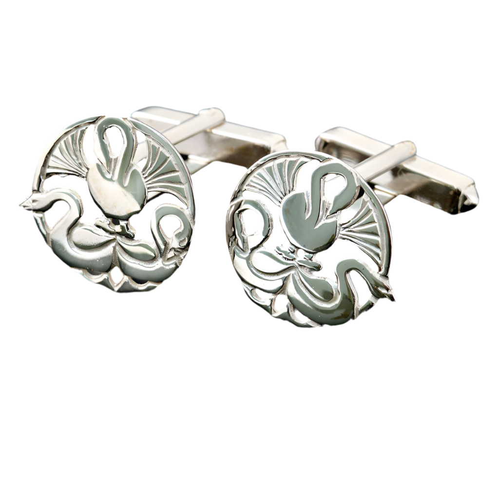 Silver Or Gold Three Nornes Cufflinks - C77- Shetland