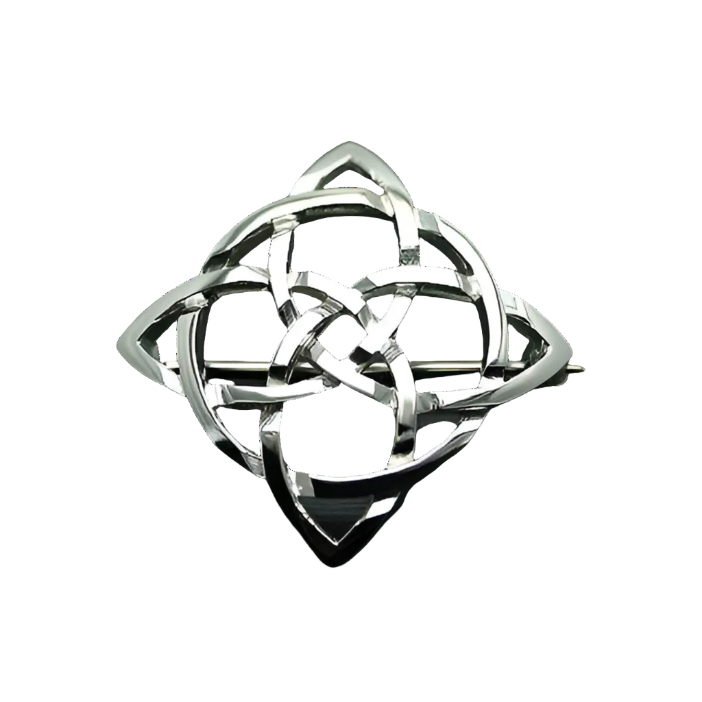 Silver Celtic Brooch - C26 Mithril