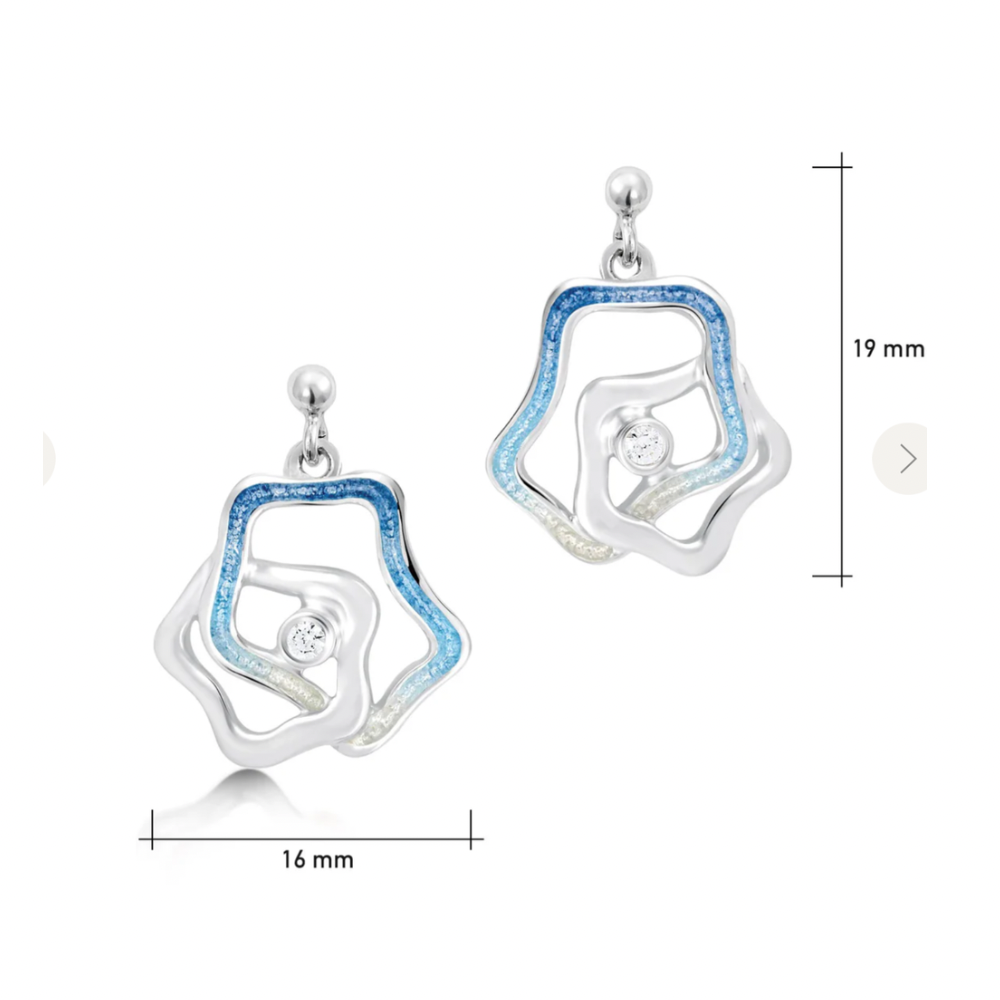 Tidal Islands Drop Earrings - ESE0195 Sheila Fleet