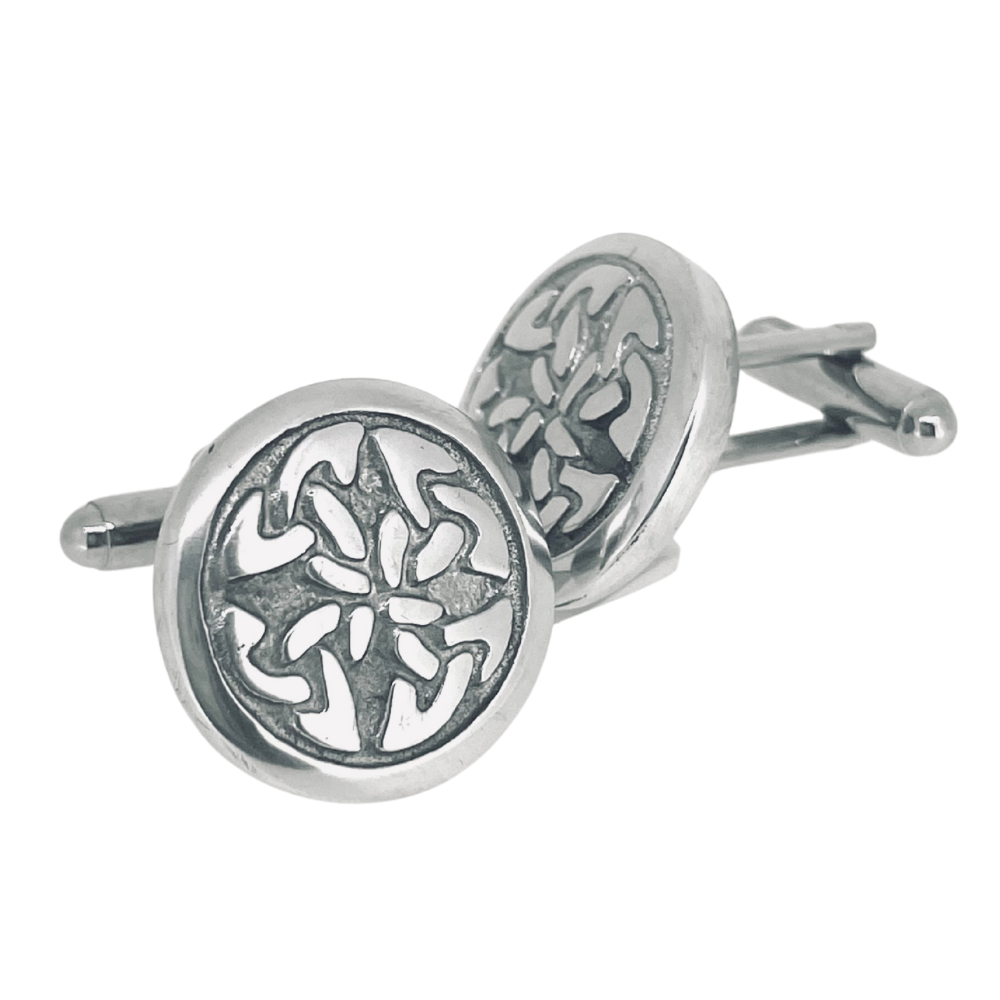 Celtic Knot Pewter Cufflinks PC290 Pewtermill