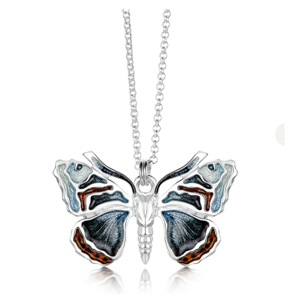 Butterfly Sterling Silver Red Admiral Butterfly - Ep285 Sheila Fleet