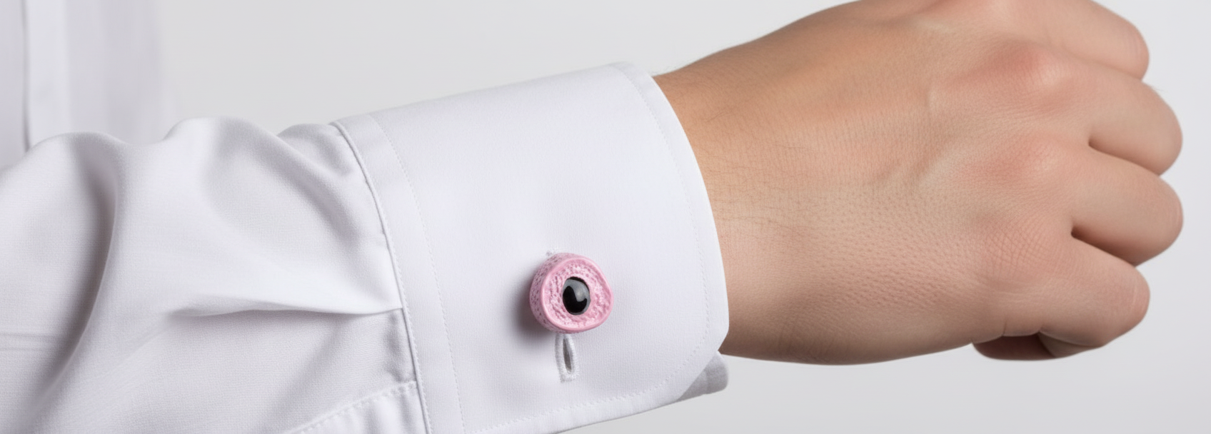 Liquorice Allsorts rhodium plated Cufflinks