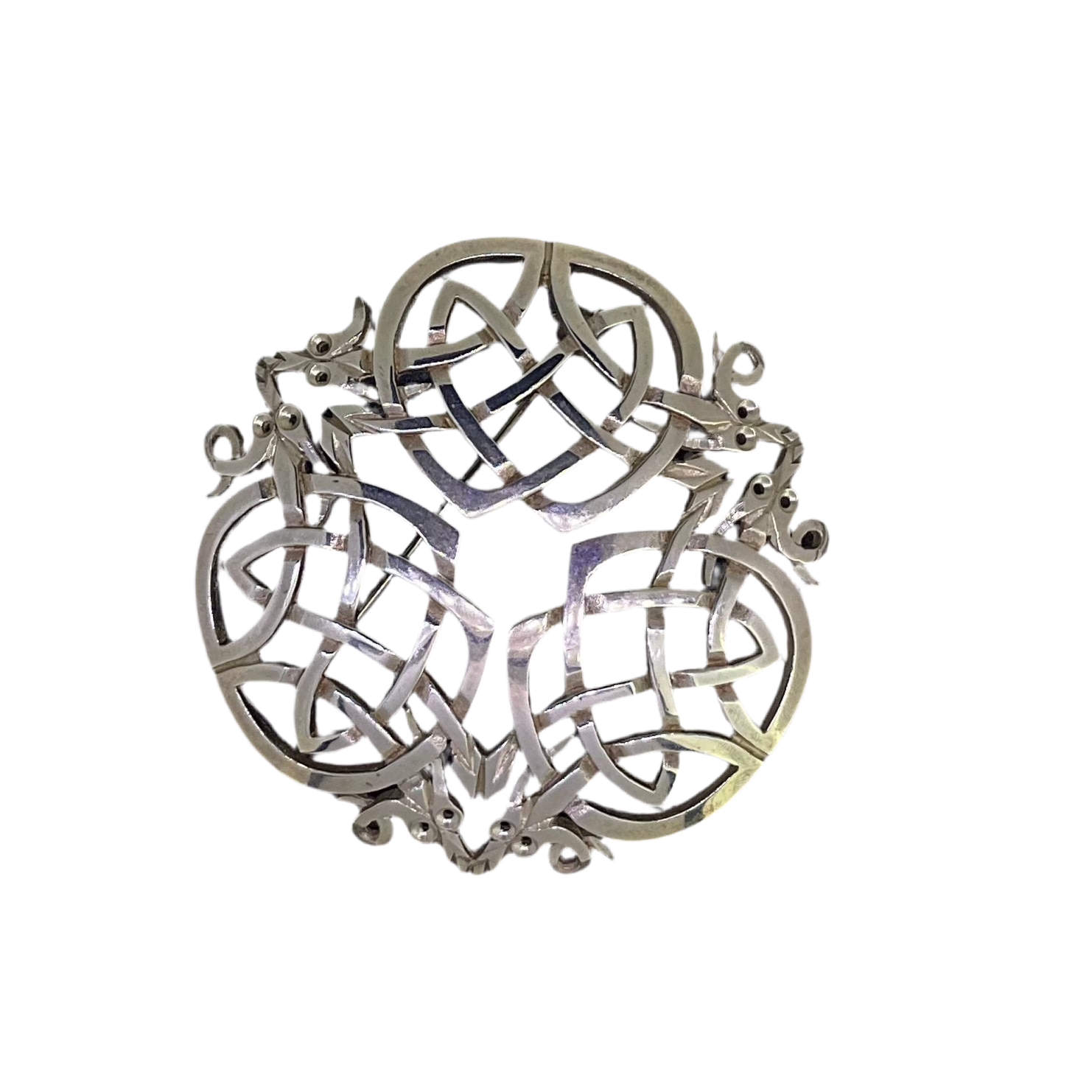 Silver Celtic Brooch - Z1