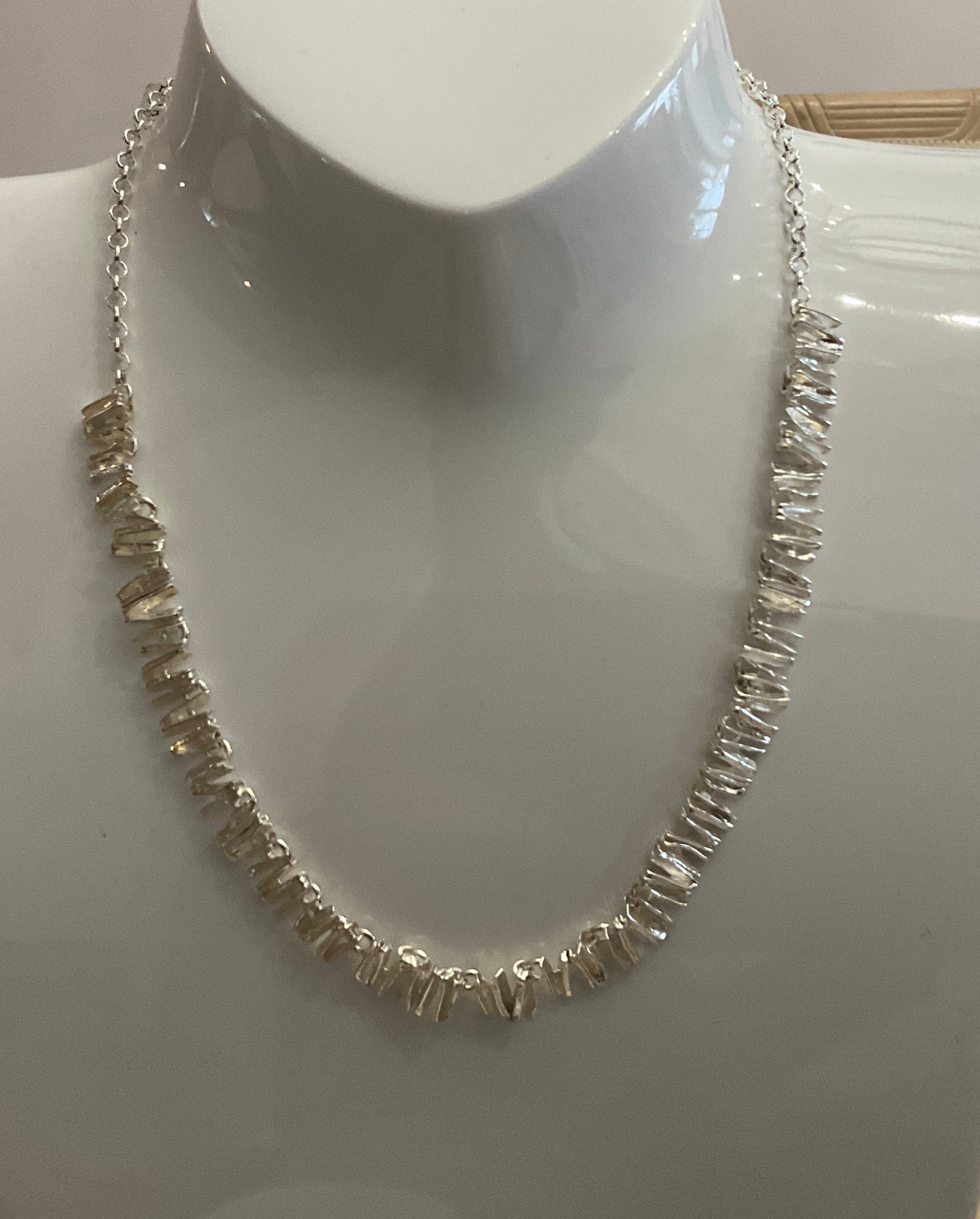 Chris Lewis Sterling Silver Cinnamon Necklace