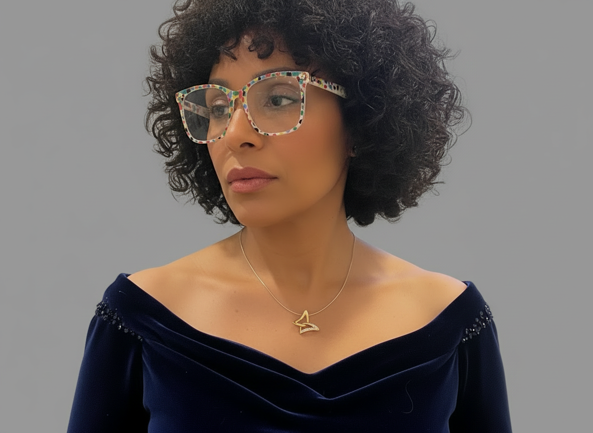 18 Carat gold & Diamond Nina Ricci Butterfly Necklace