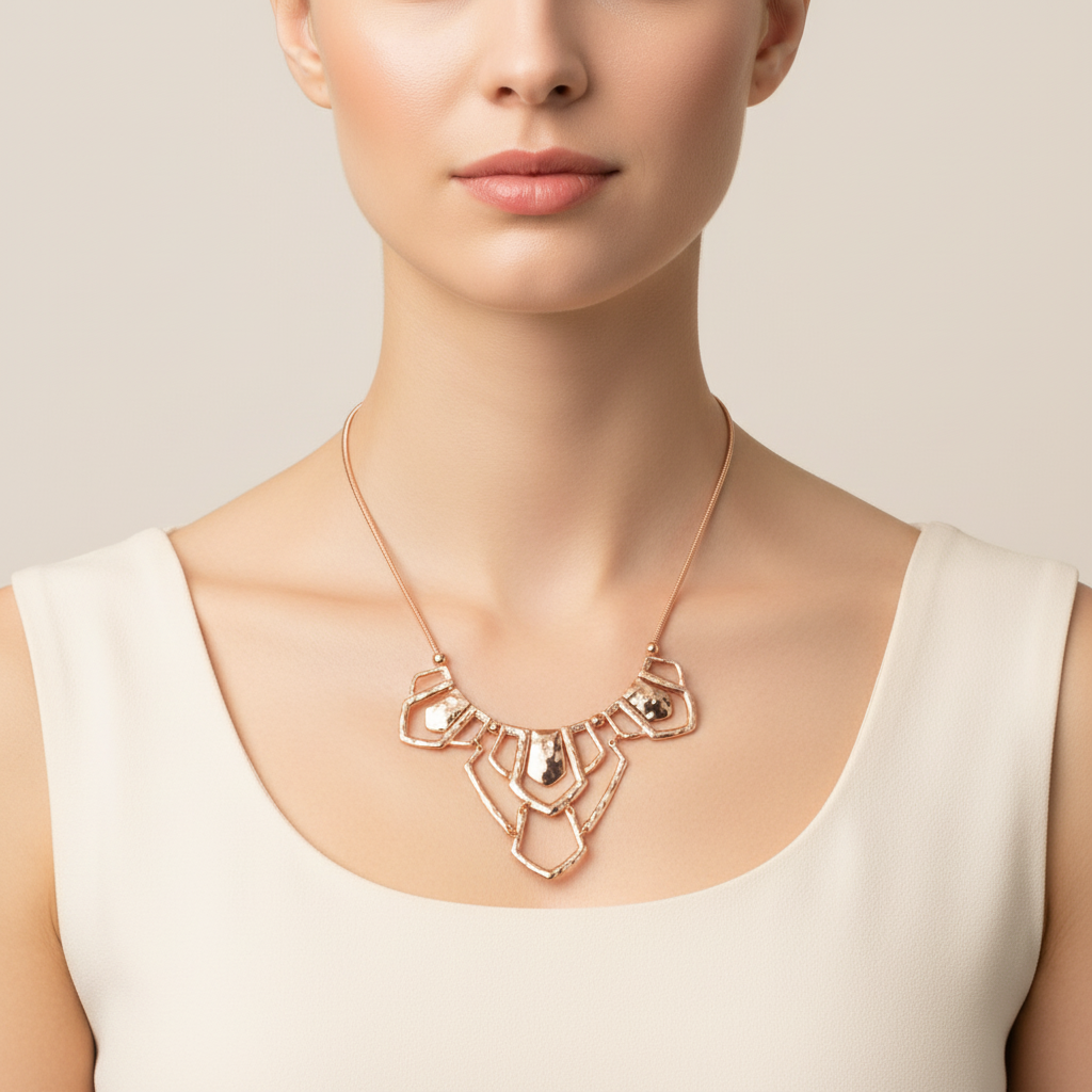 Fashion Jewellery Copper Coloured Necklace