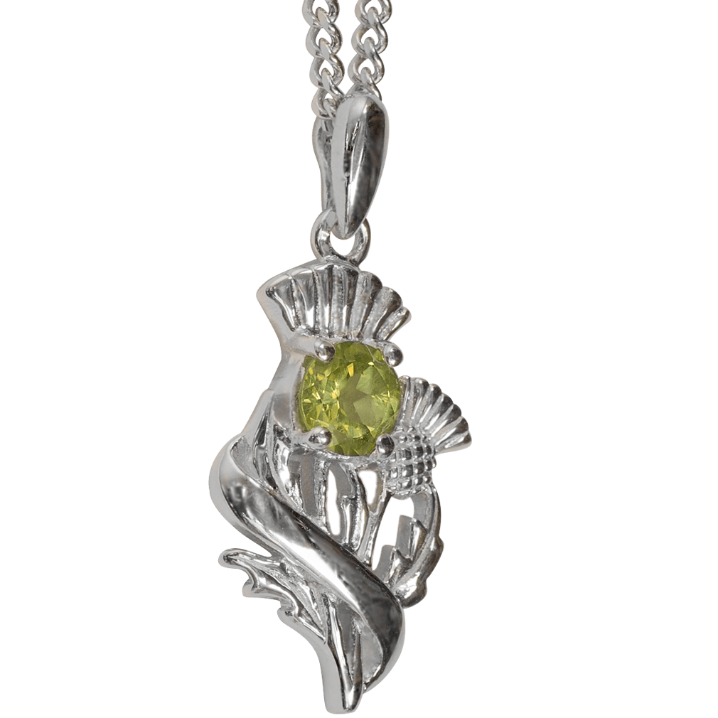 Sterling Silver Scottish Thistle Pendant - 55520