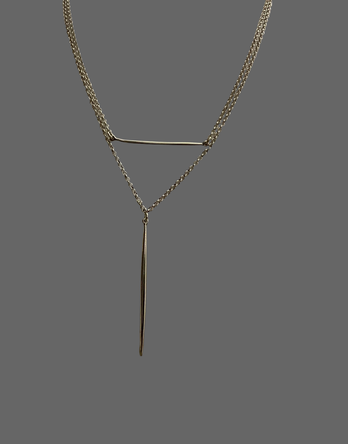 Double Silver Necklace Tokash