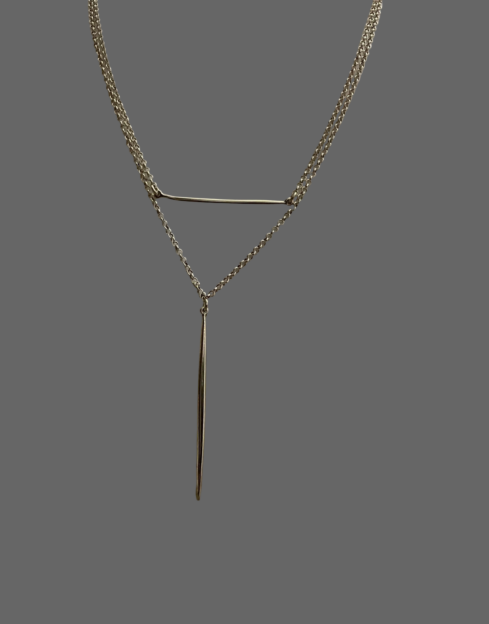 Double Silver Necklace Tokash