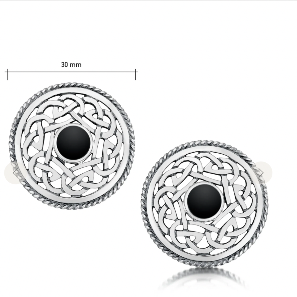 Sterling Silver Celtic Earrings - SEX11 Shelia Fleet