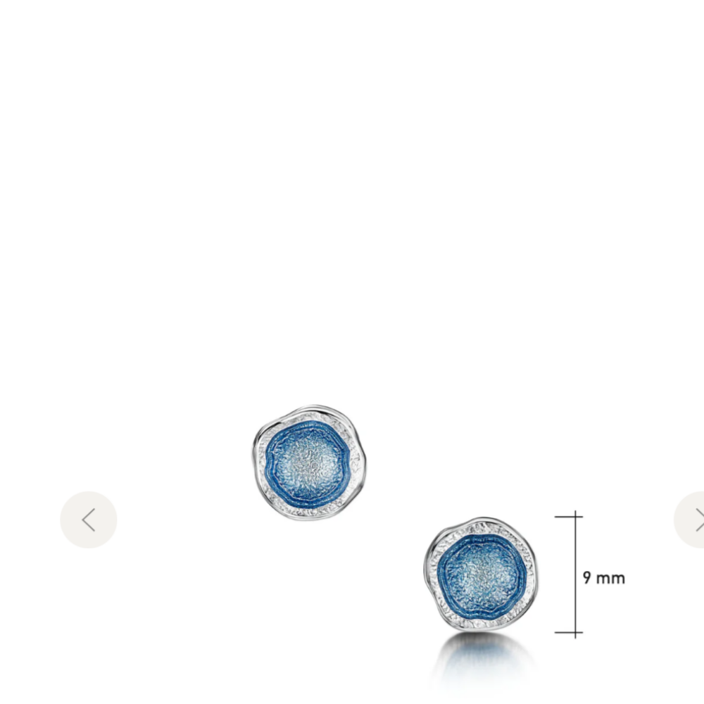 Sterling Silver & Enamel Lunar Earrings - EE00249  Shelia Fleet