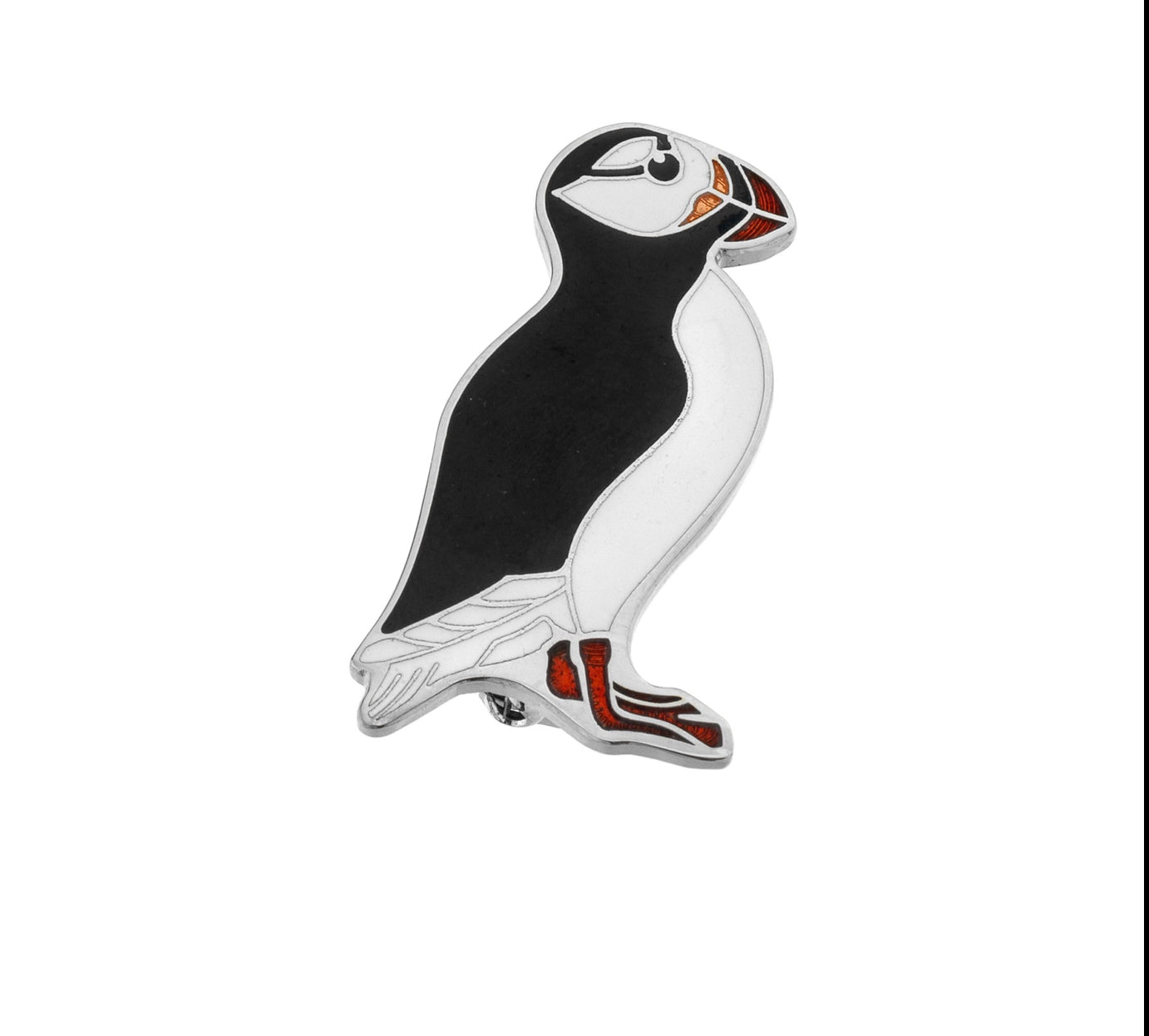 Sea Gems Puffin Enamel Large  Brooch - 3092