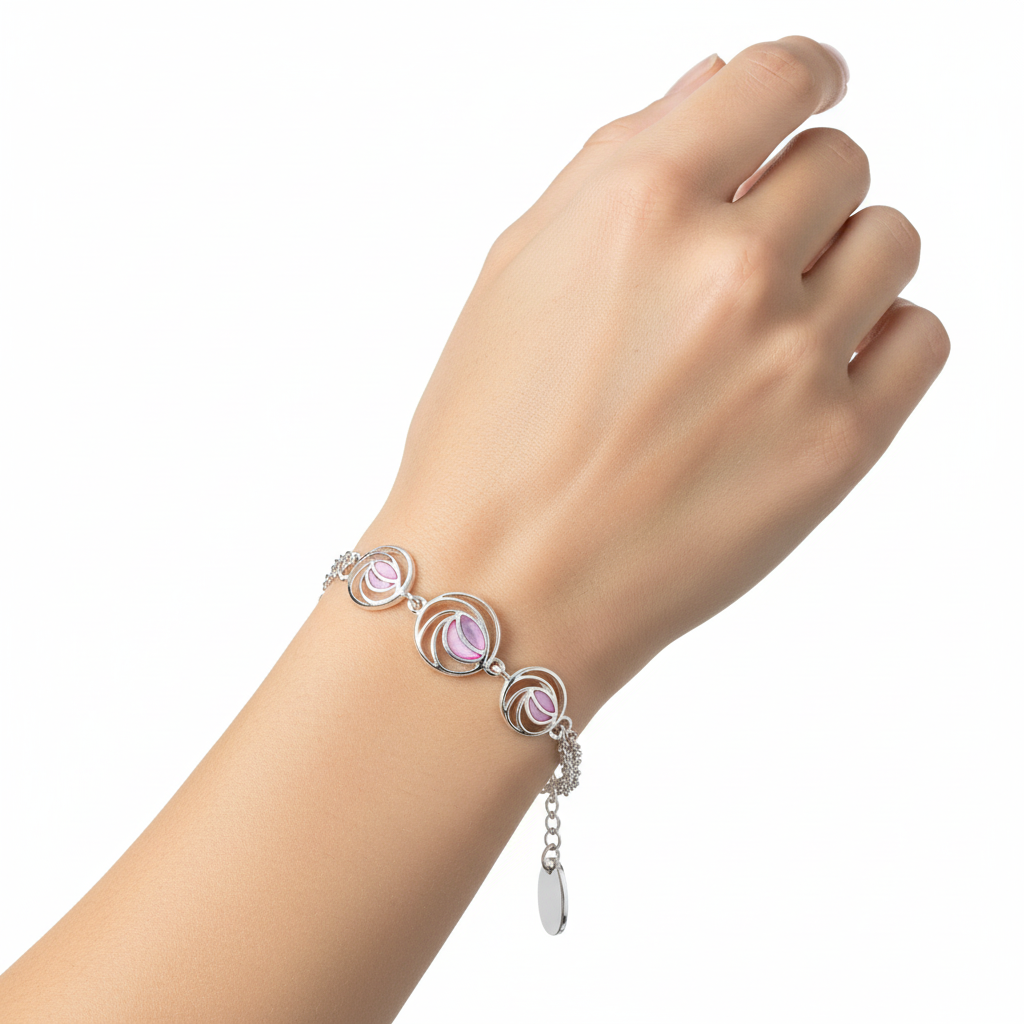 Sea Gems Mackintosh Purple Rose Bracelet.6069