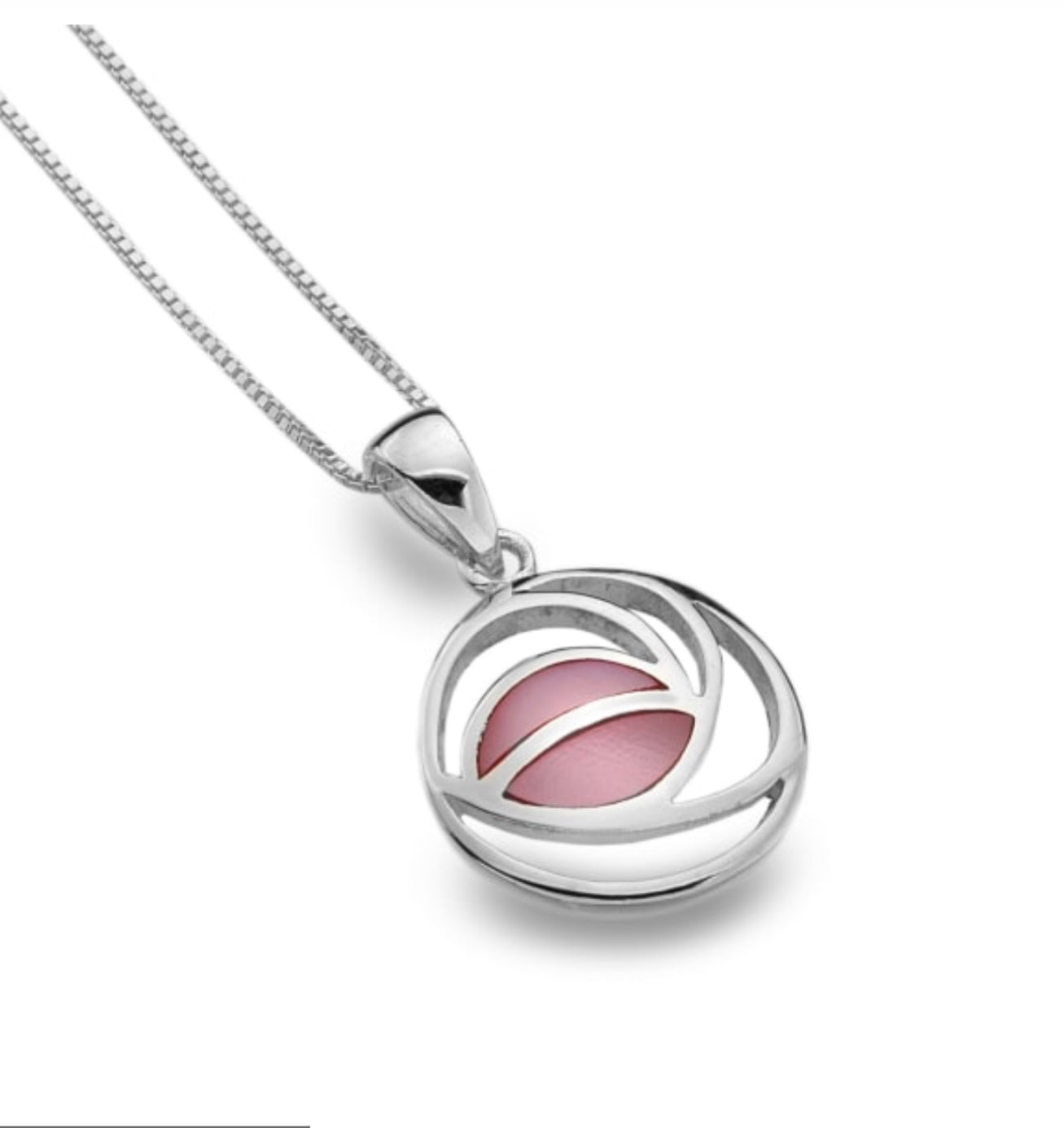 Sea Gems Sterling Silver  Mackintosh Rose Pendant  - 6073
