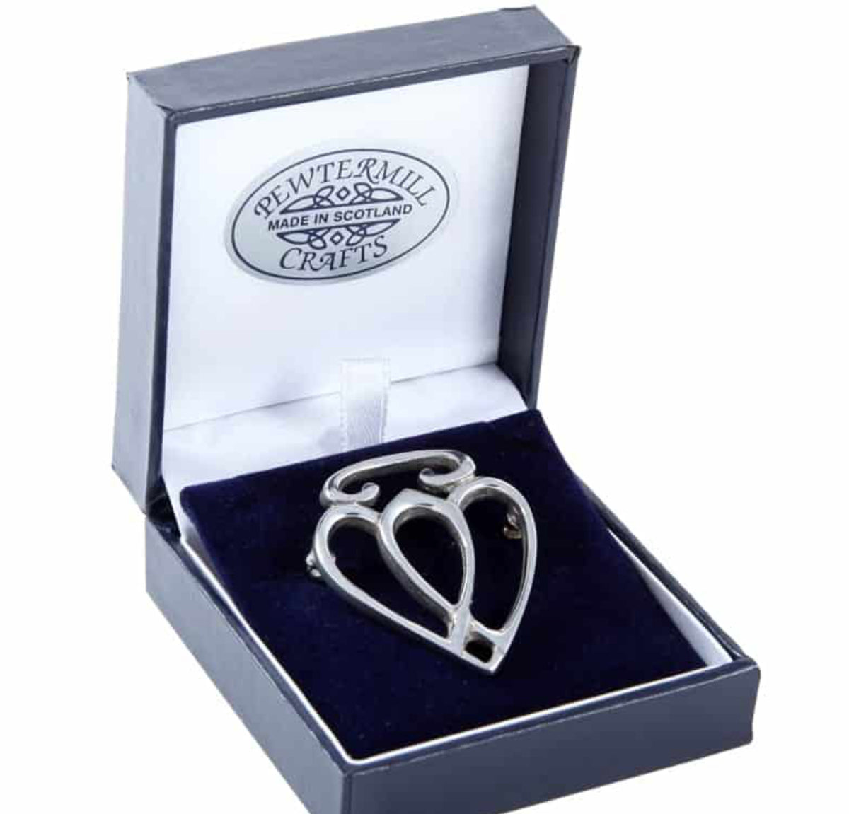 Pewter Claddagh Heart Brooch.pb4 Pewtermill