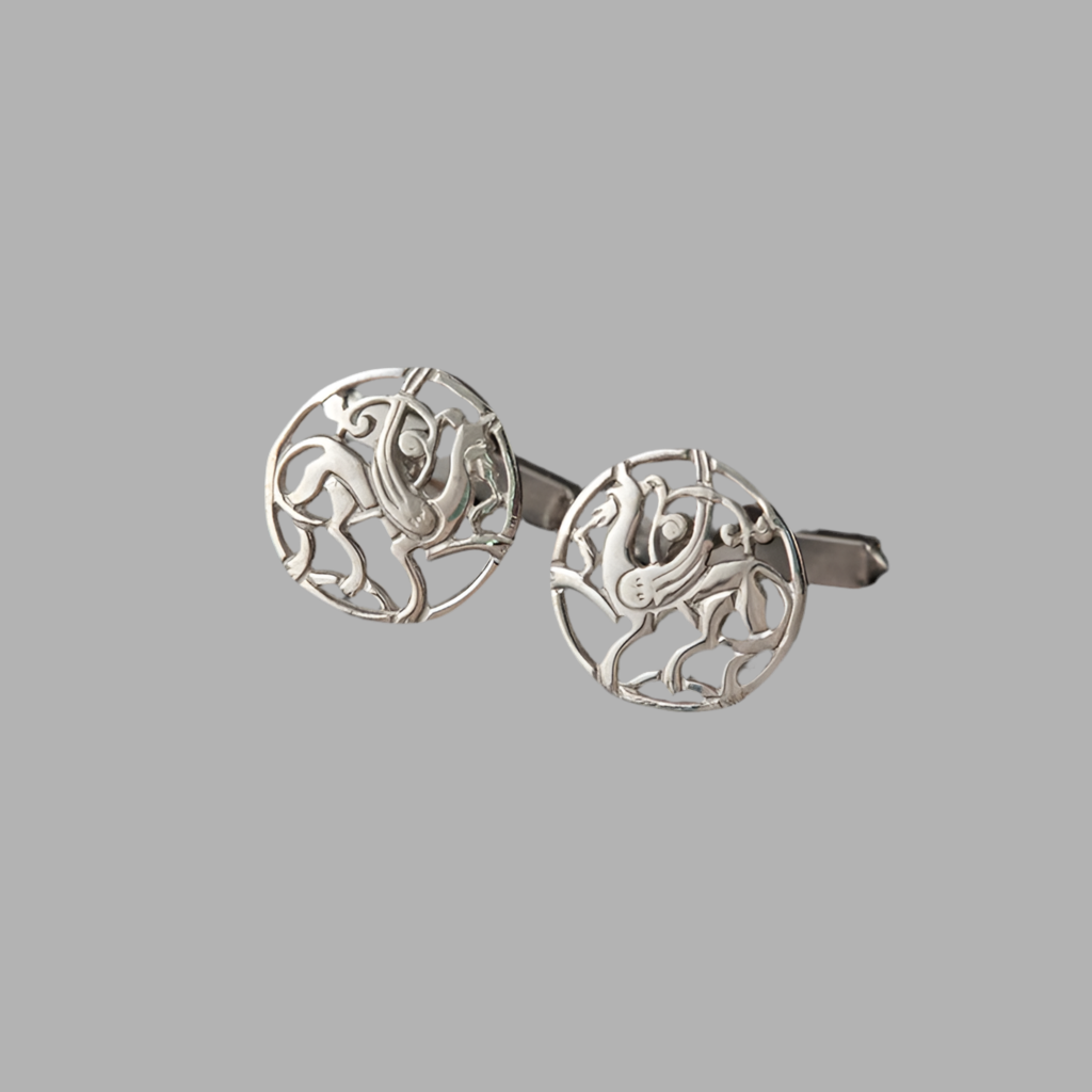 Quendale Silver/9ct Yellow Gold Cufflinks - C2 Shetland