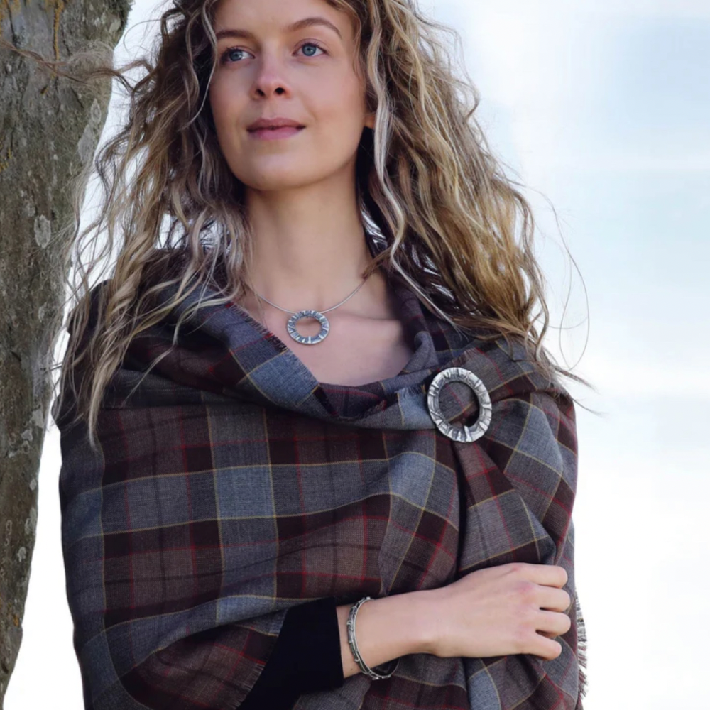 Ring of Brodgar Sterling Silver Bangle - 140041