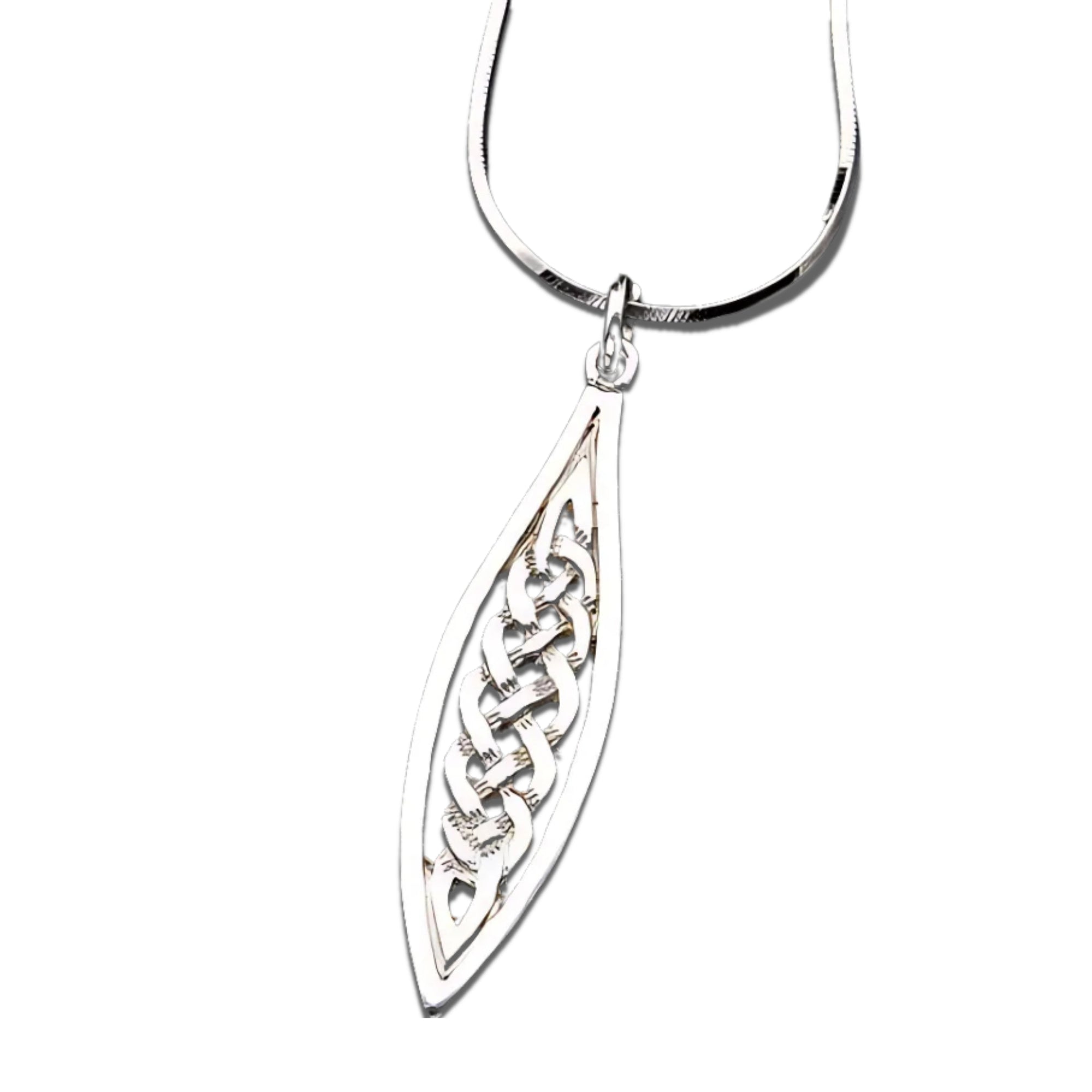 Silver or Gold Celtic Pendant - P485