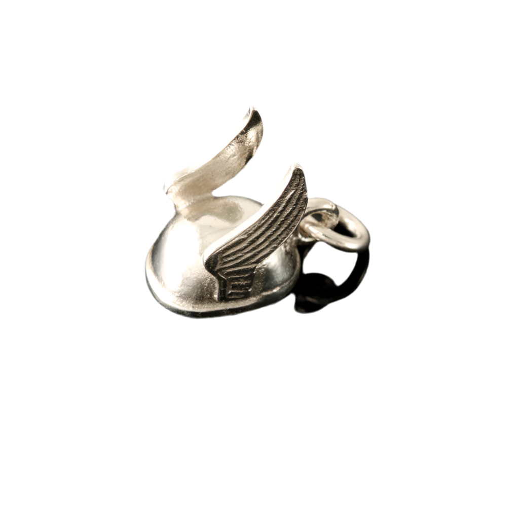 Viking Helmet Sterling Silver or 9ct Yellow Gold Charm - CH65