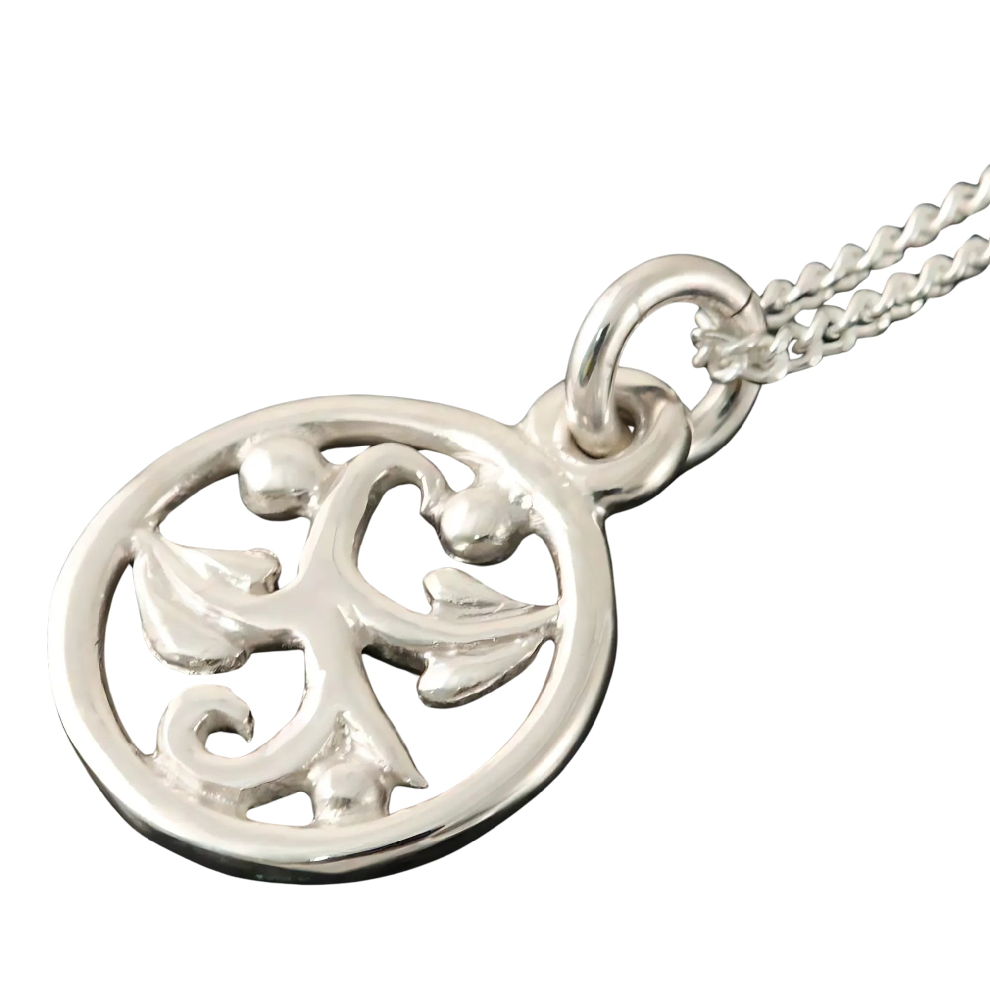 Glasgow Girls Silver Or Gold Nature Pendant - GP185- Shetland