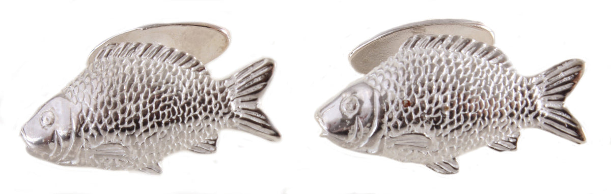Sterling Silver Fish Cufflinks