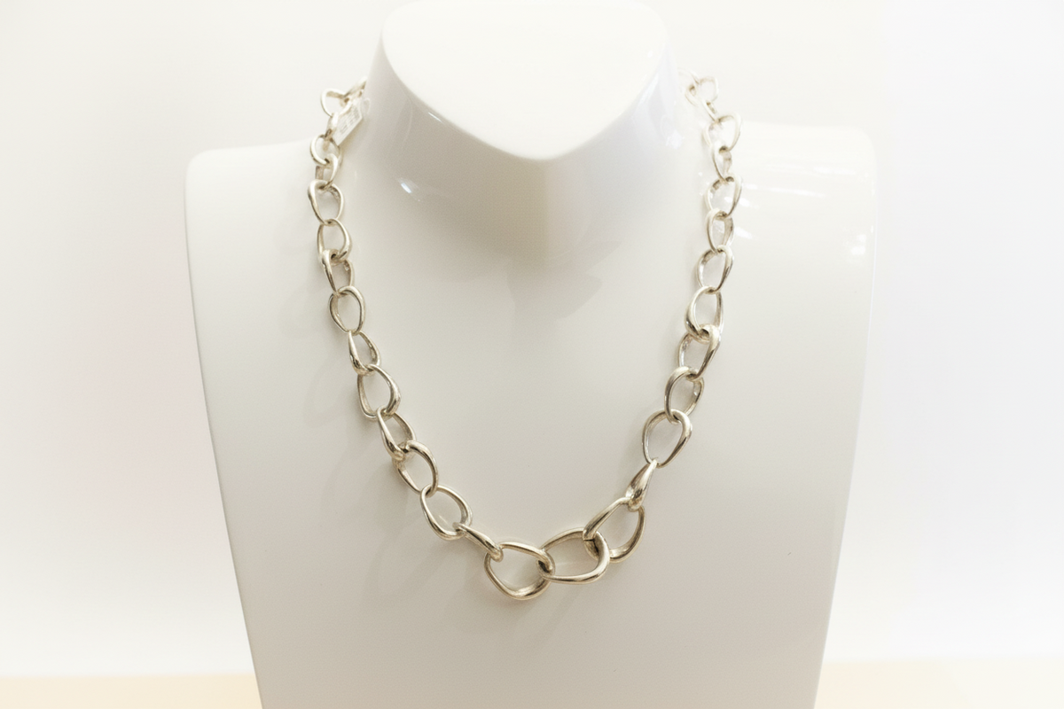 Tane Lewis Chris Lewis Sterling Silver Tane Necklace - Ogham Jewellery