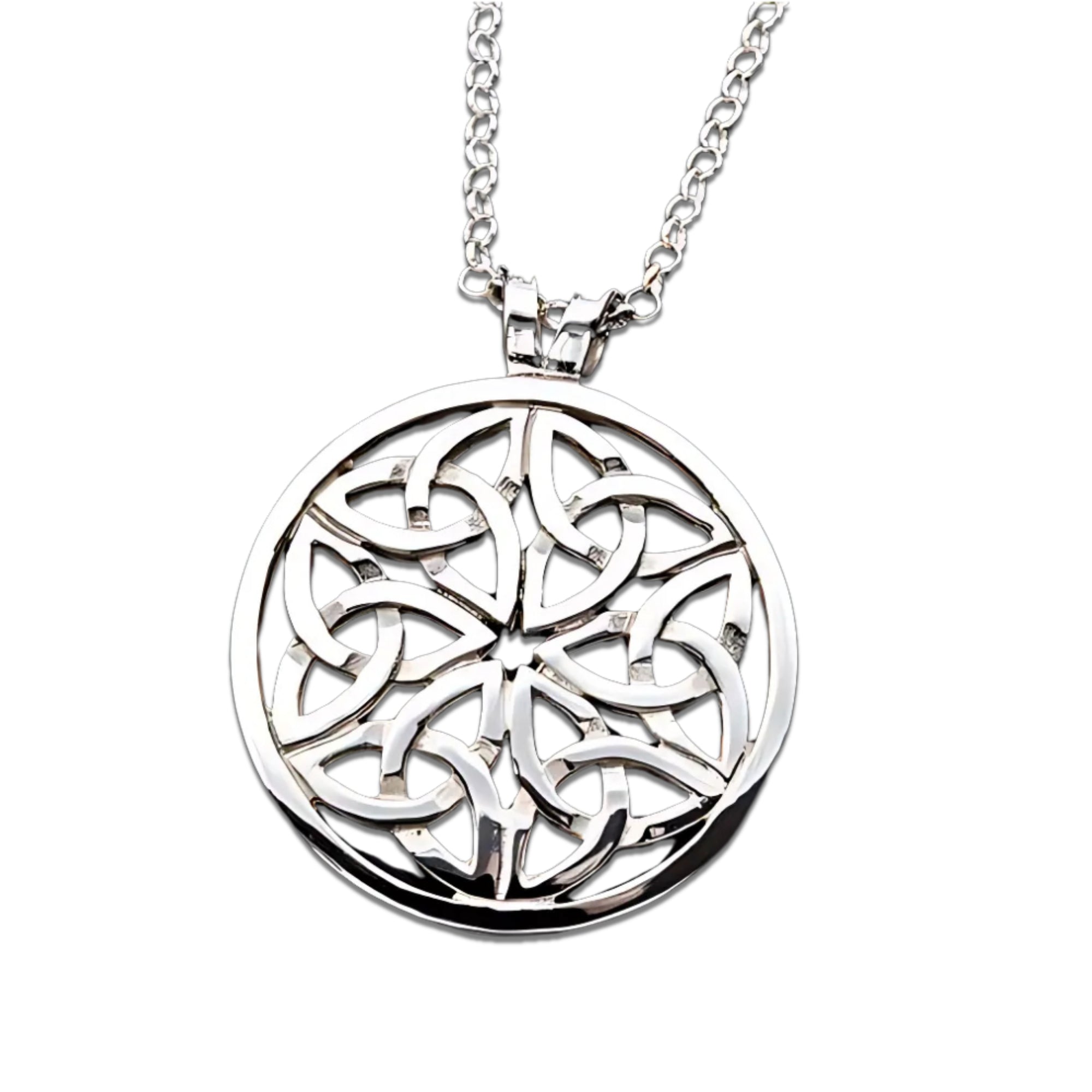 Silver or Gold Celtic Pendant - P432