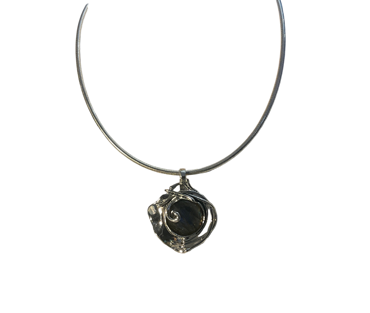 Silver Pearl Necklace - Hagit Gorali