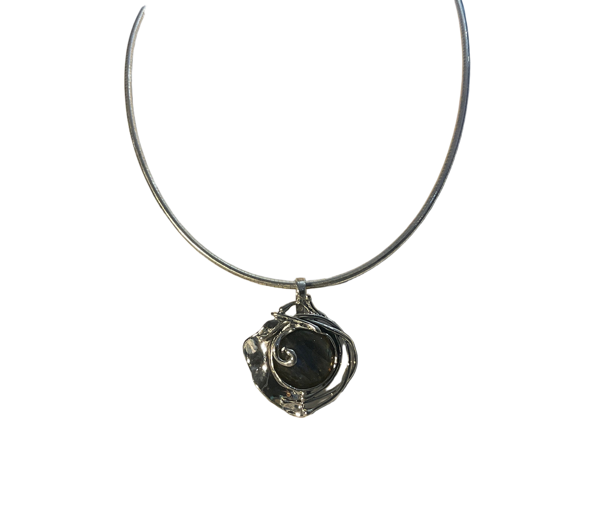 Silver Pearl Necklace - Hagit Gorali