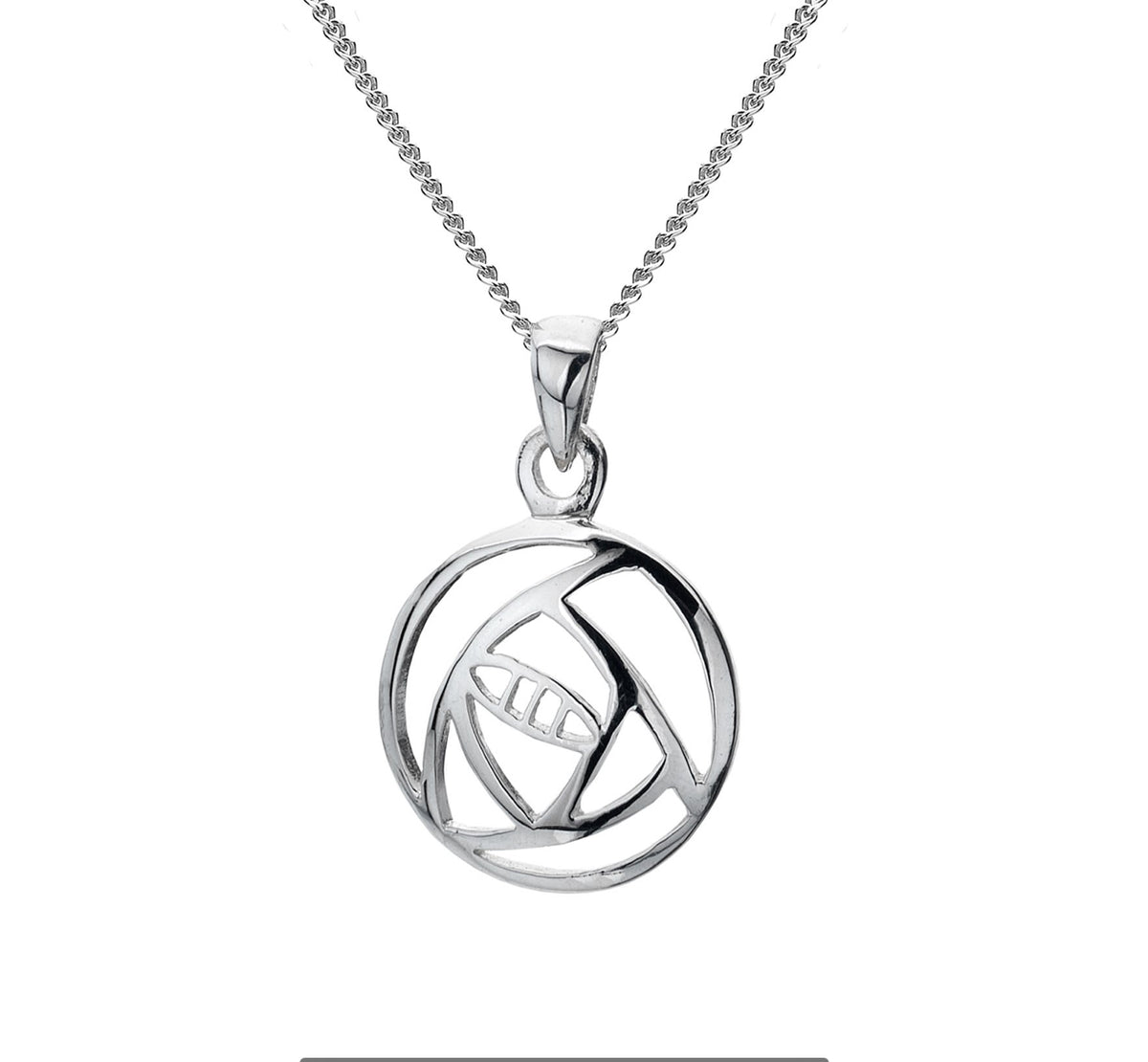 Mackintosh Sterling Silver Round Pendant -6622