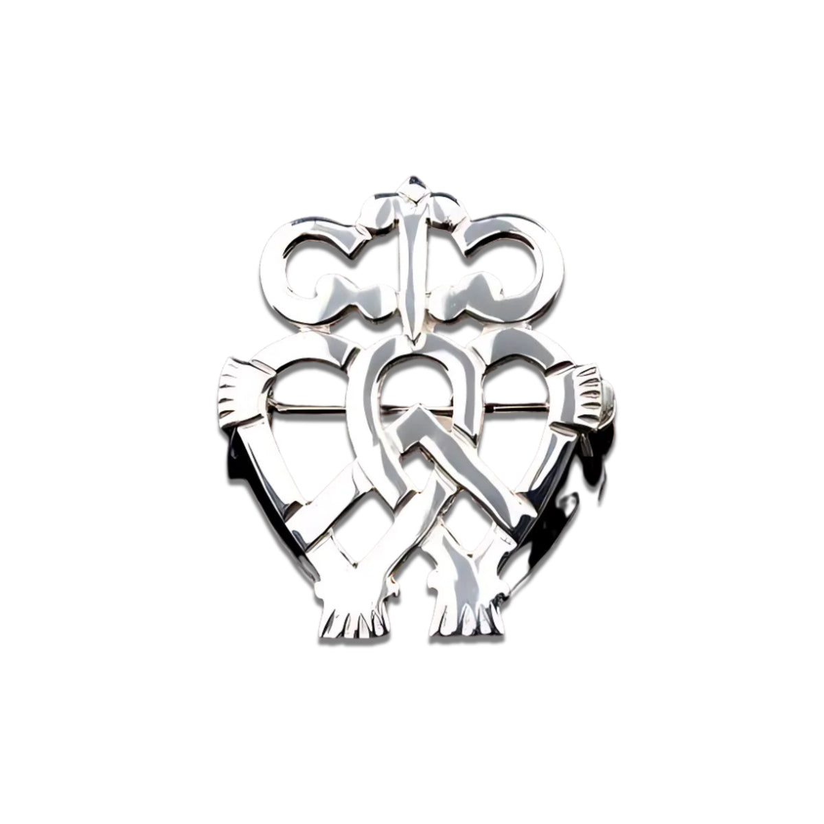 Sterling Silver or Gold Luckenbooth Brooch - B37 Shetland